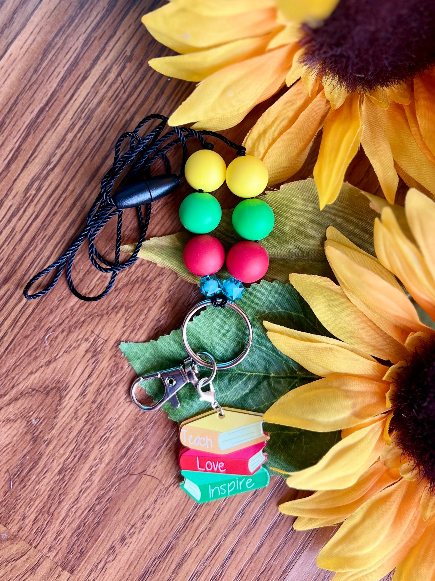 Book Stack Lanyard-Nylon