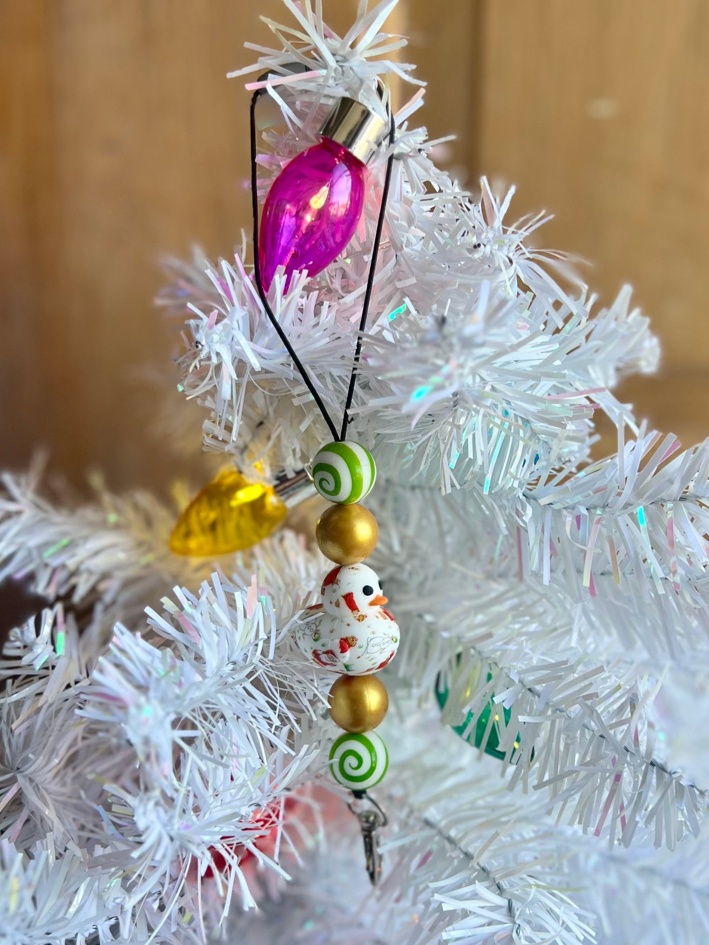 Festive Duck Car Charm