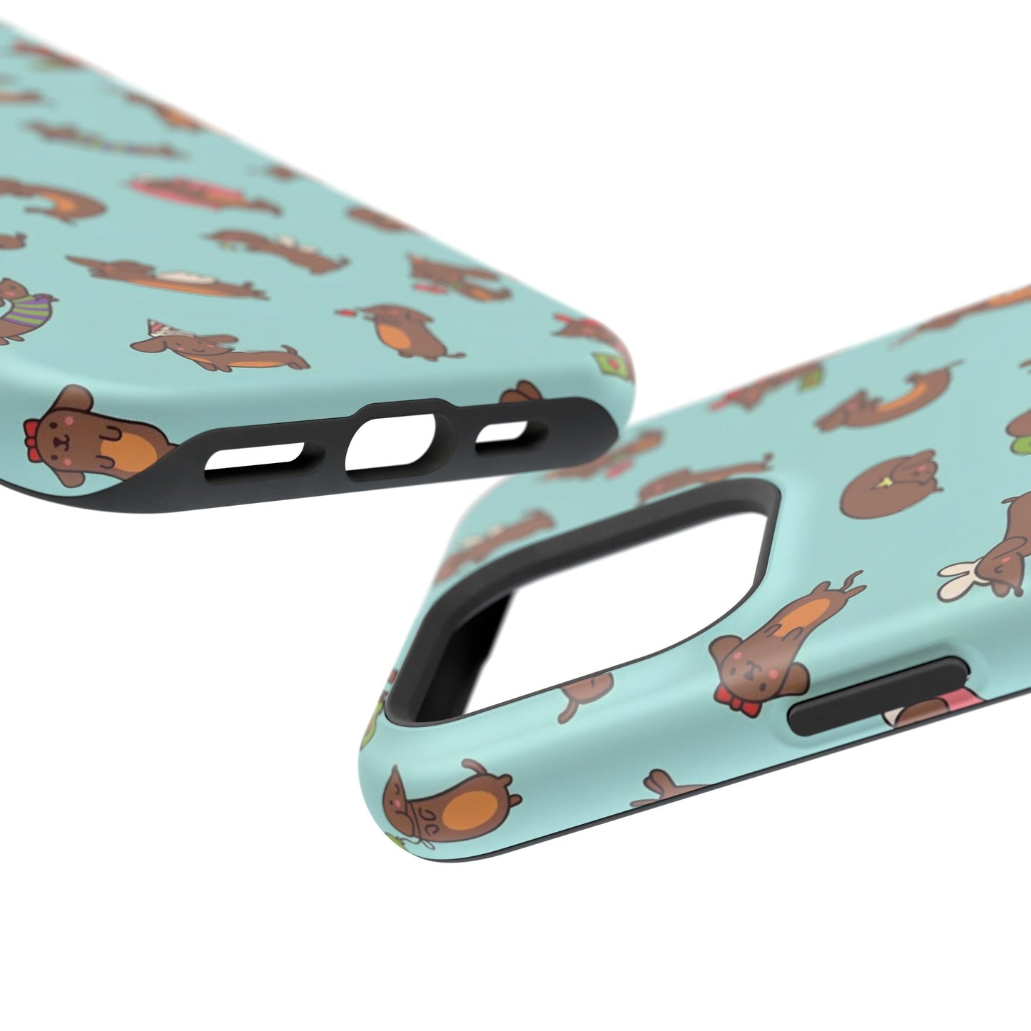 Dachshund Pattern Magnetic Impact Phone Case – Cute Wiener Dog Protective Cover