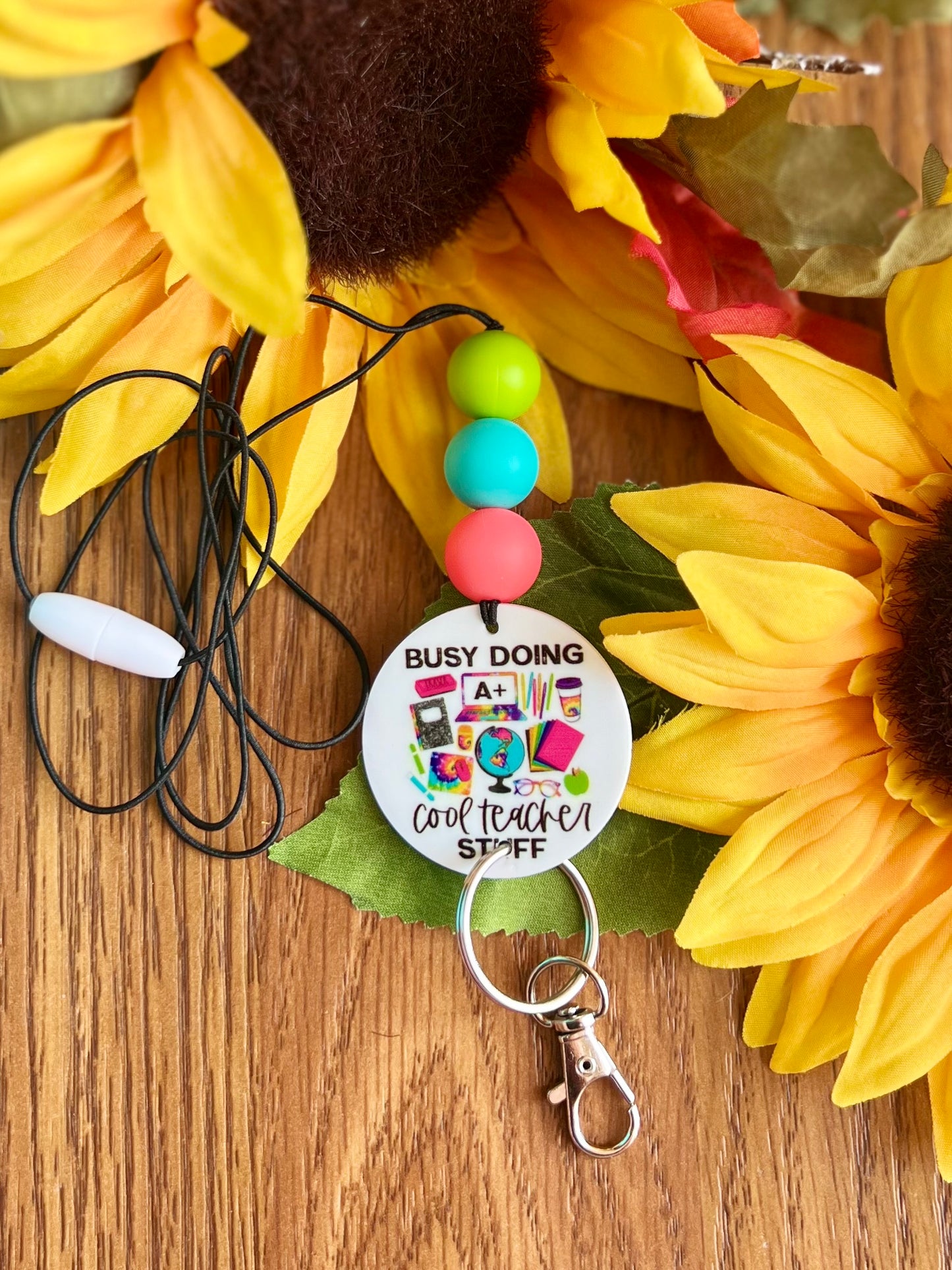 Cool Teacher Stuff Lanyard-Elastic