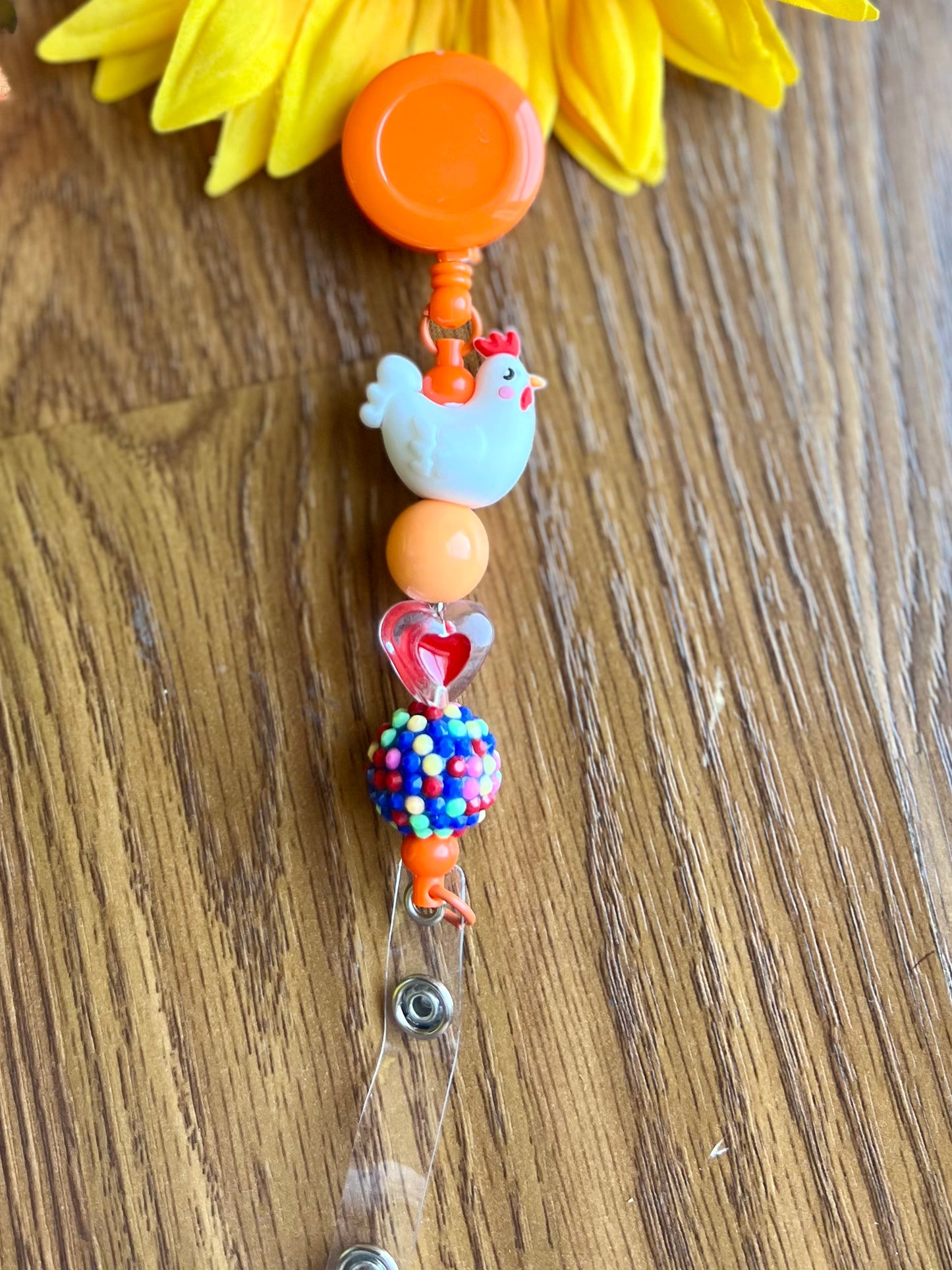 Chicken Badge Reel