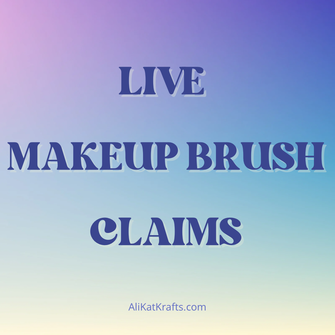 MAKEUP BRUSHES LIVE CLAIM