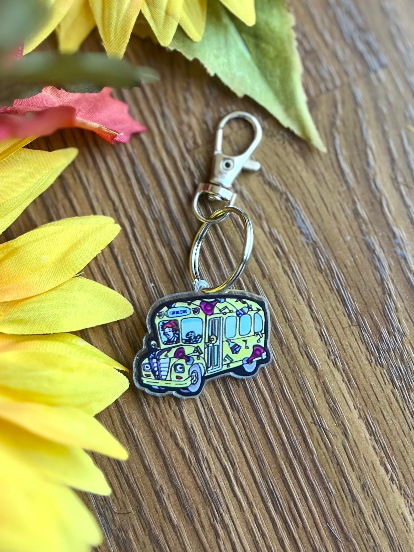 Magic Bus Zipper Pull