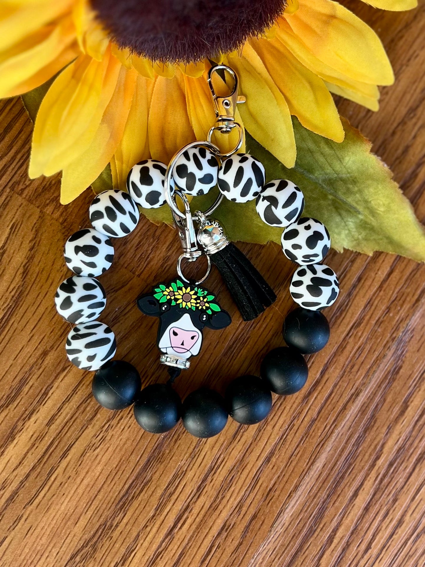 Cow Wristlet w/ Charm