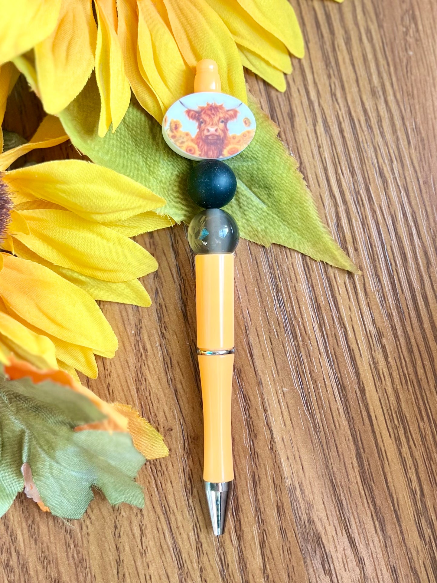 Cow in Sunflowers Pen