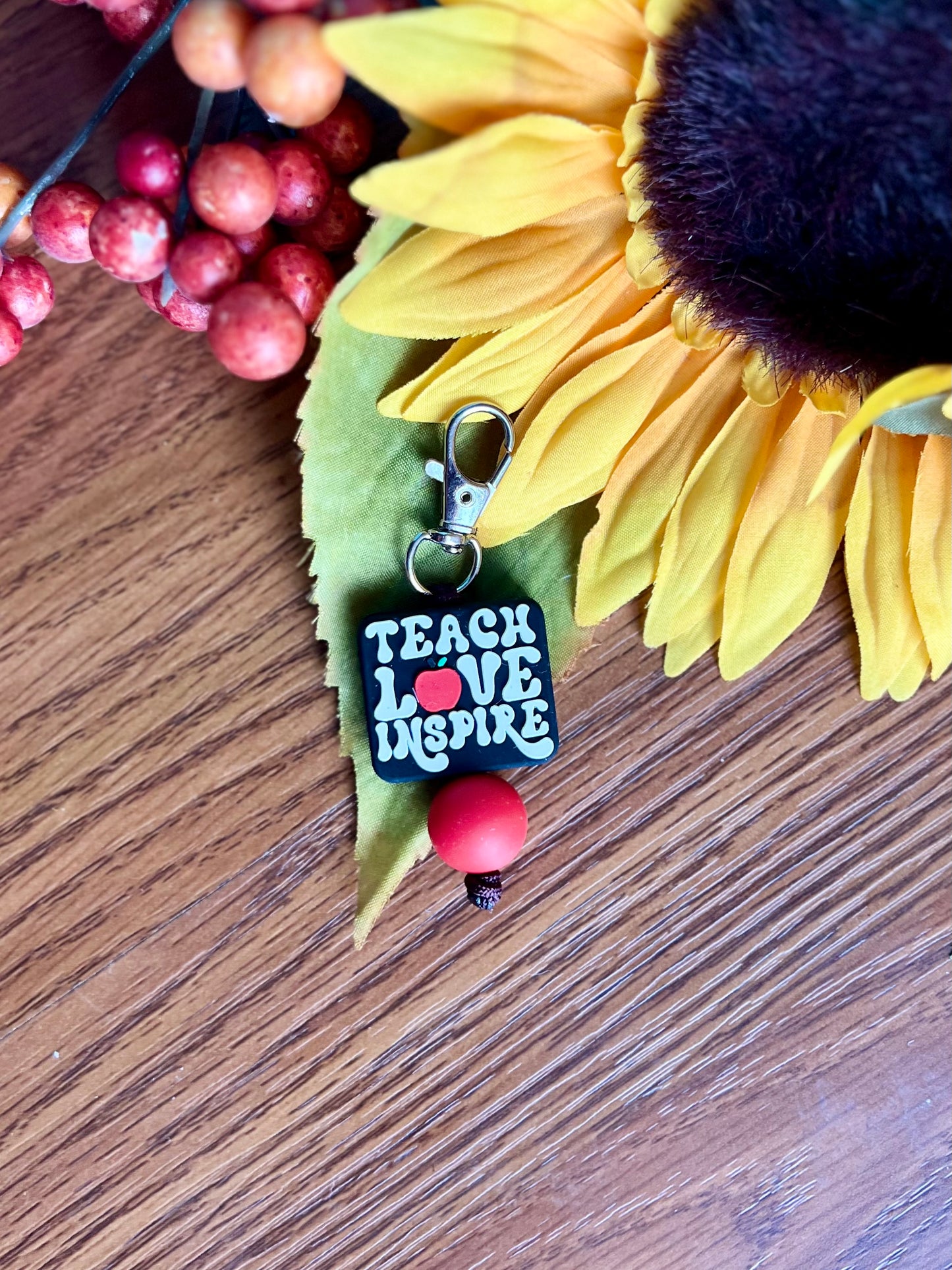 Teach Love Inspire Zipper Pull