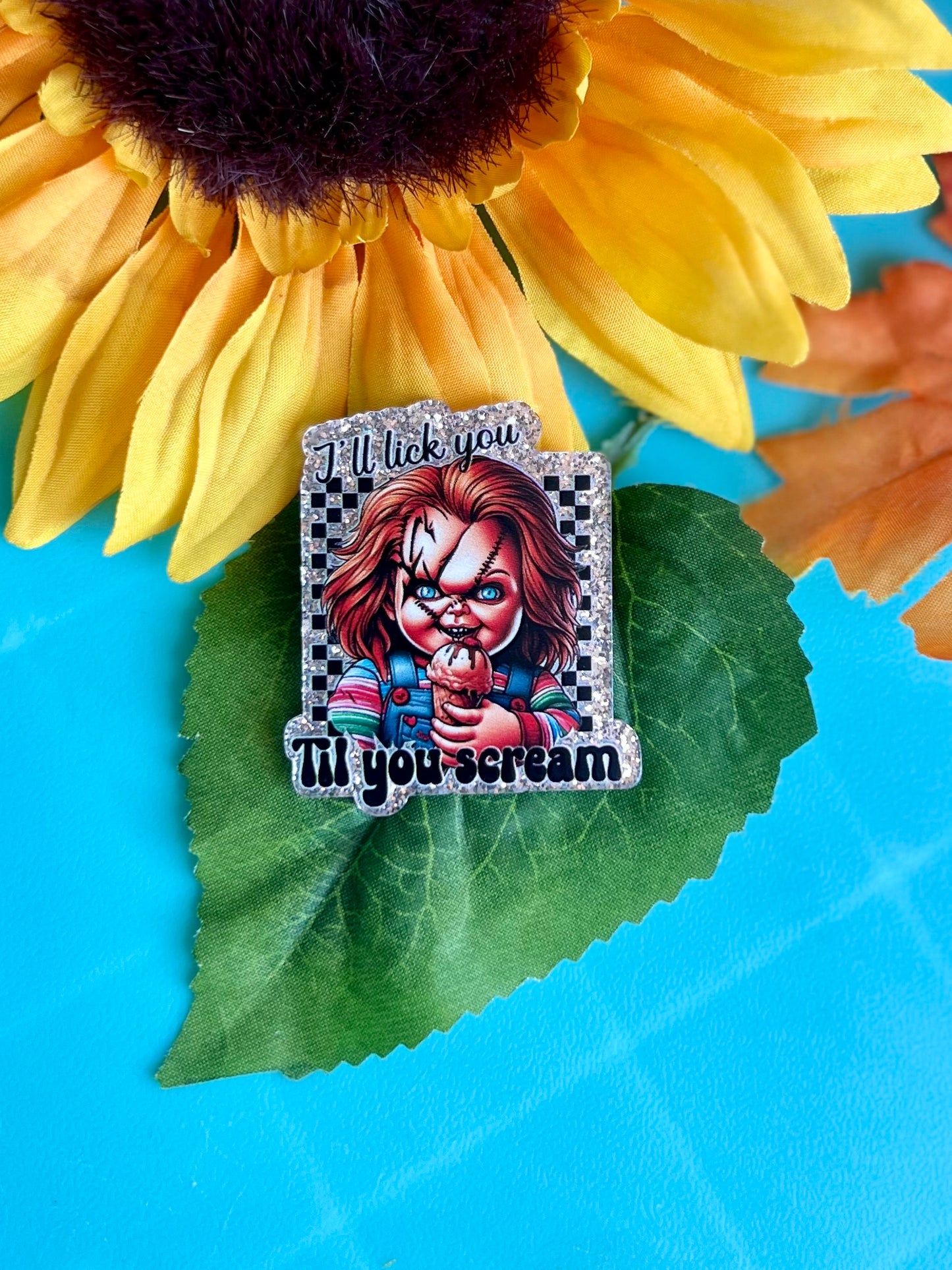 Chucky Lick til You Scream Magnet