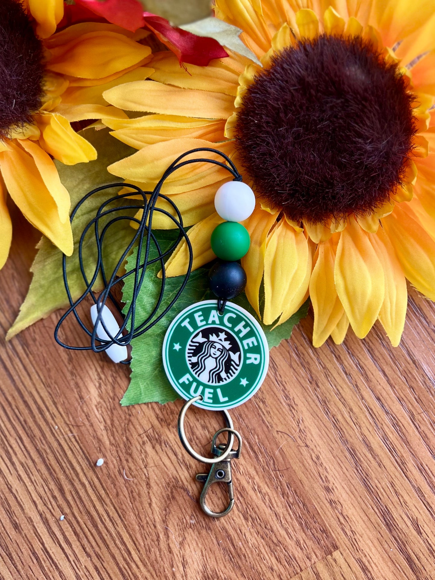 Teacher Fuel Lanyard-Elastic