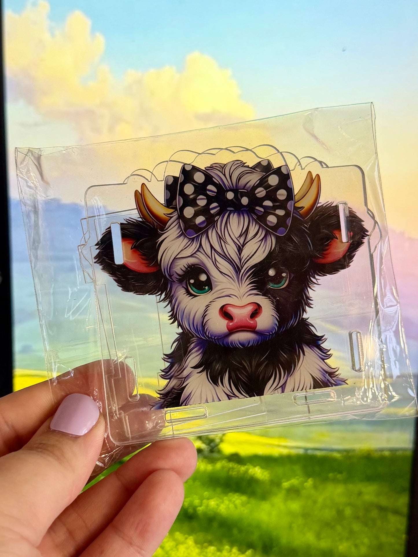 Cute cow pen box