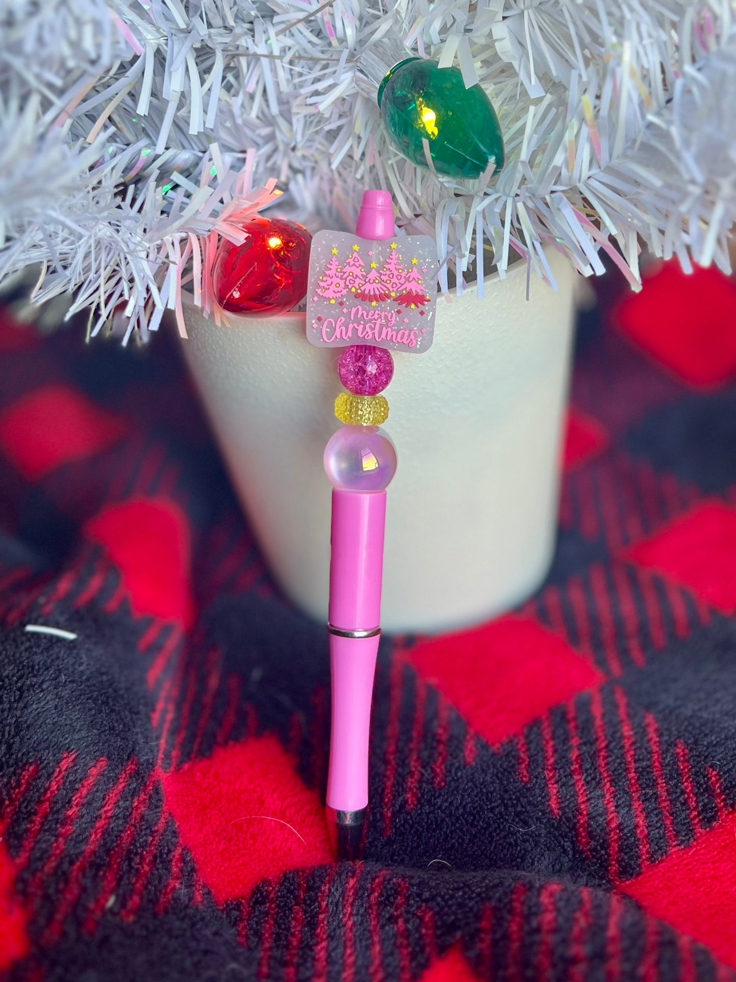 Pink Christmas Pen