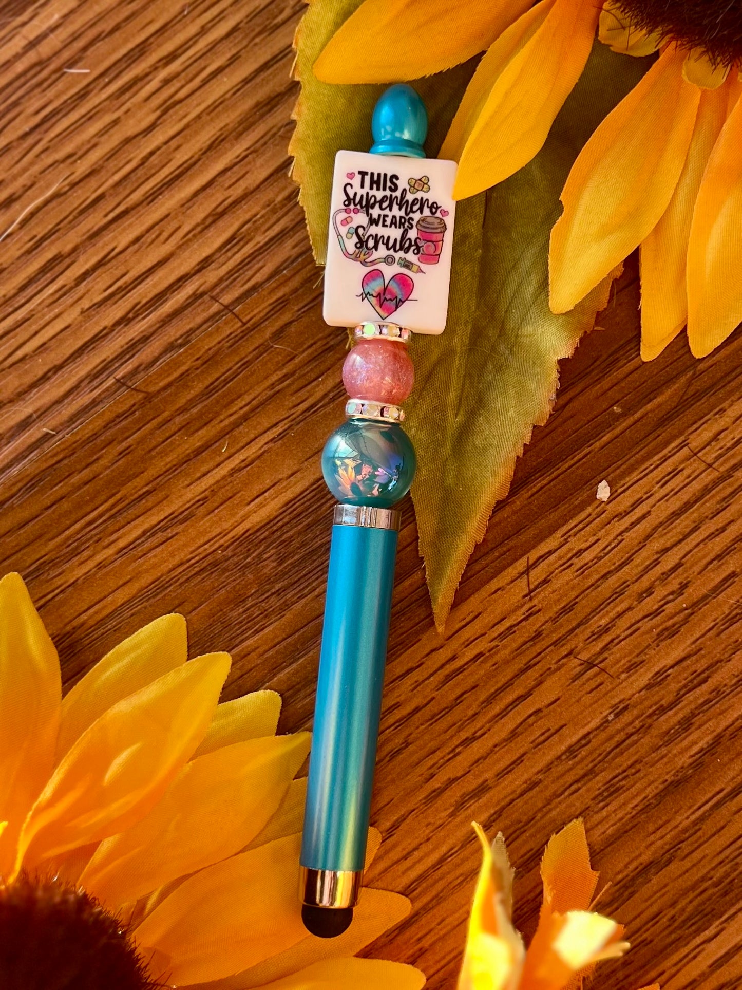 Superhero Scrubs Stylus+Pen