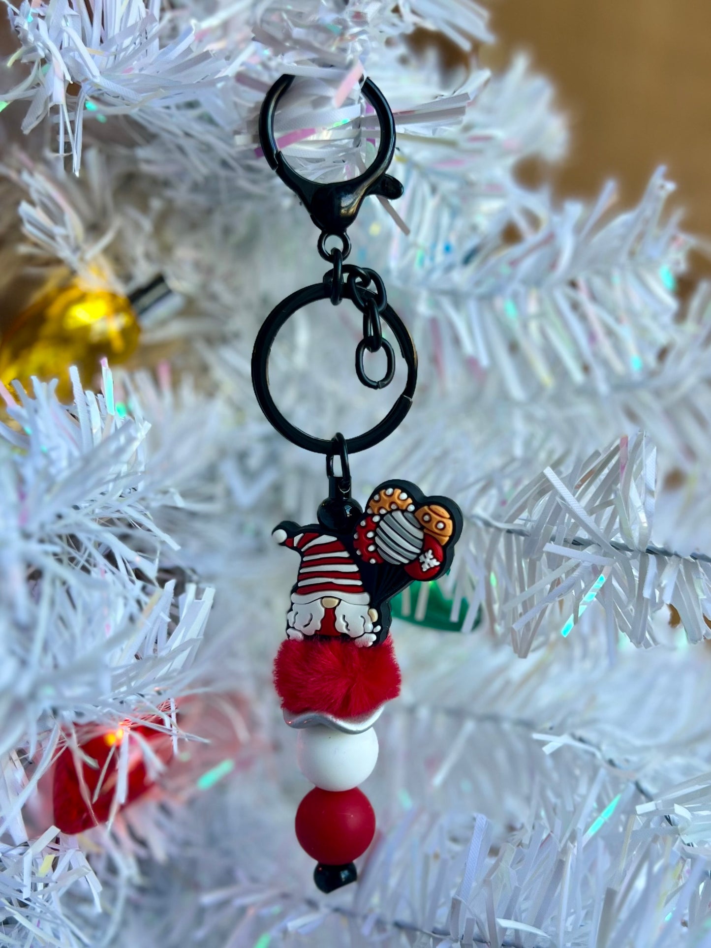 Festive Gnome Keychain