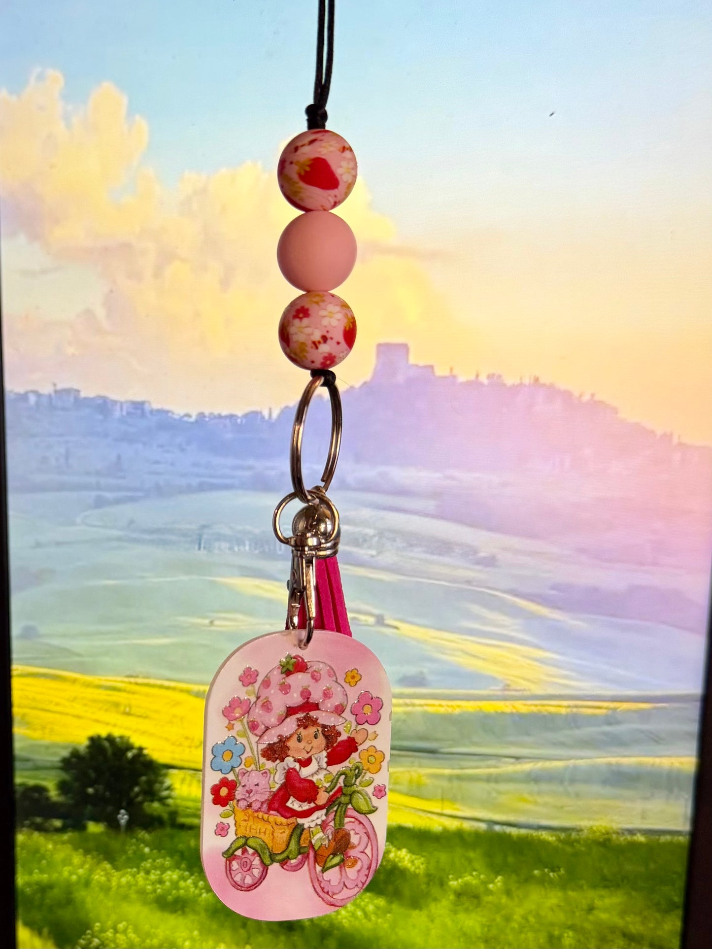 Strawberry shortcake lanyard