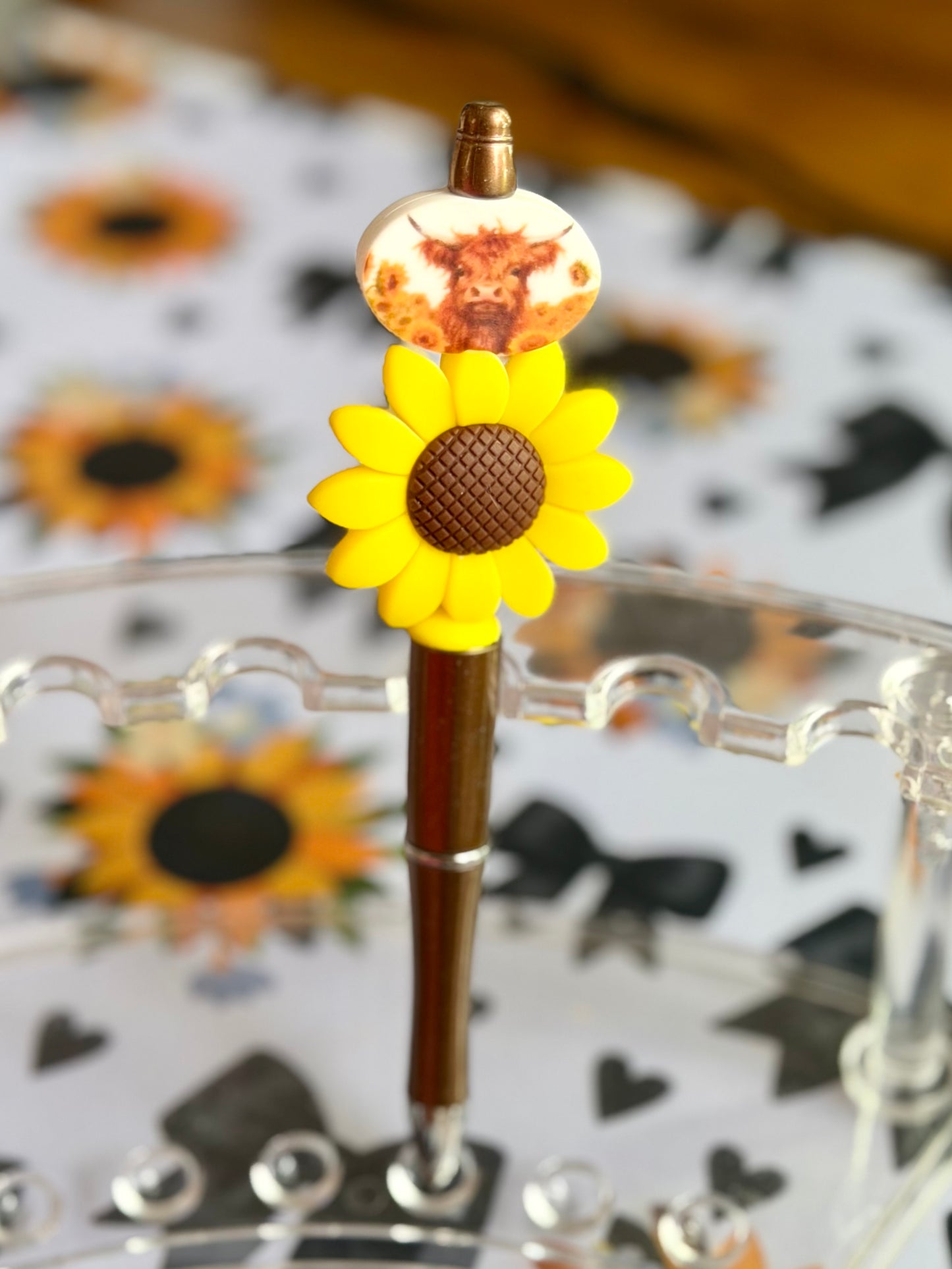 Cow Sunflower Pen