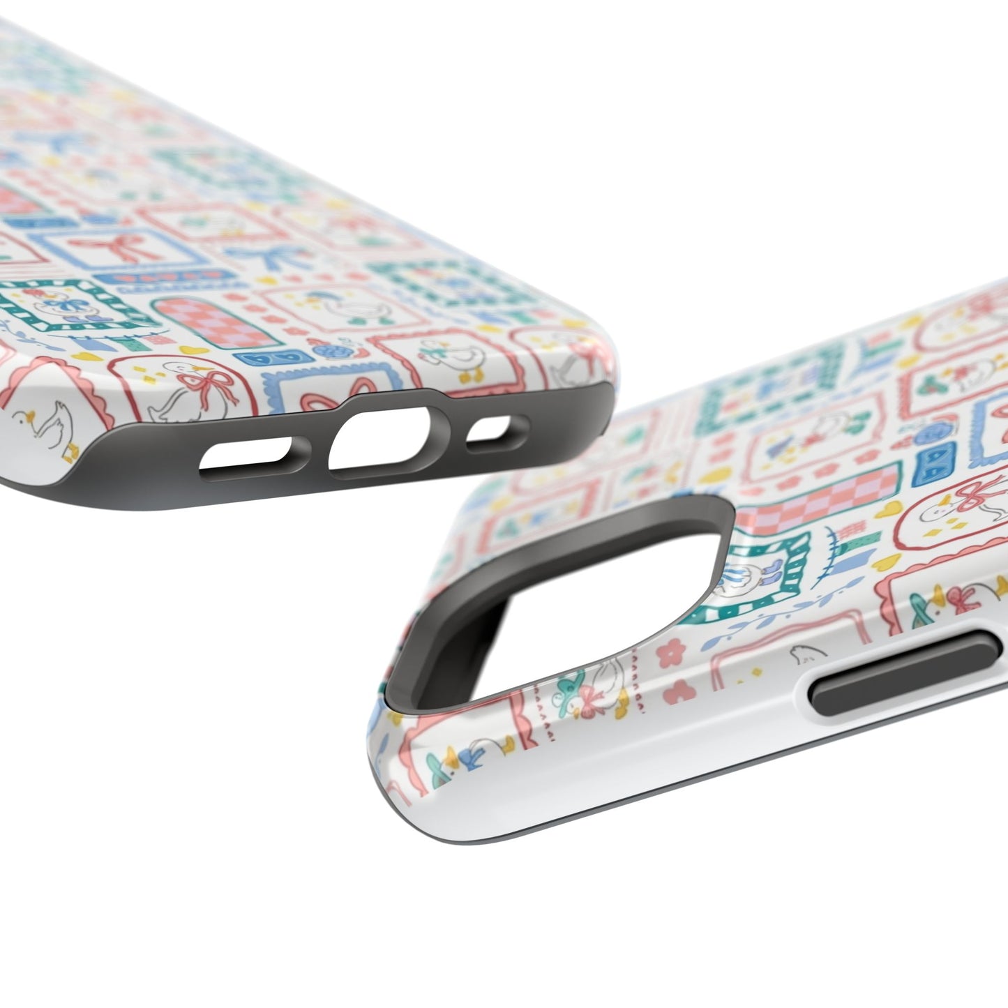 Floral Patchwork Magnetic Impact Phone Case