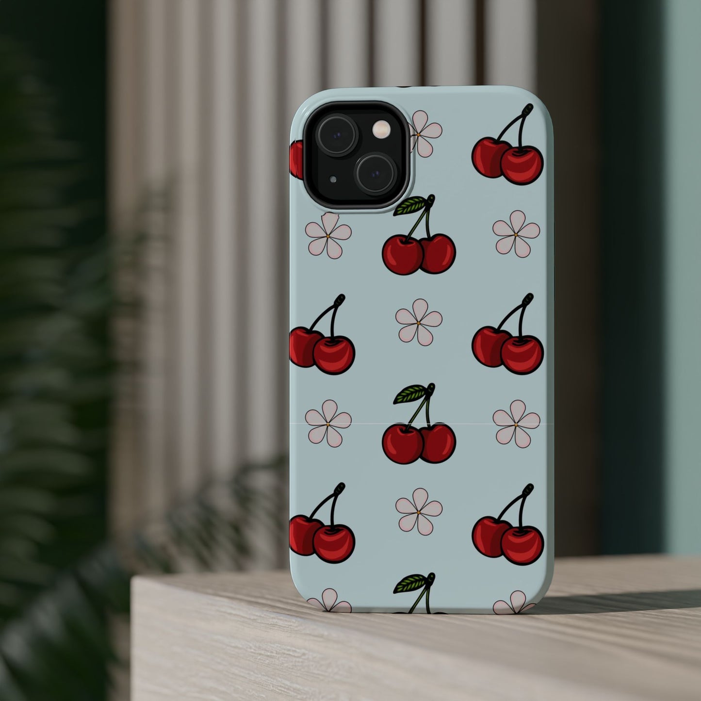 Cherry Pattern Magnetic Impact-Resistant Phone Case