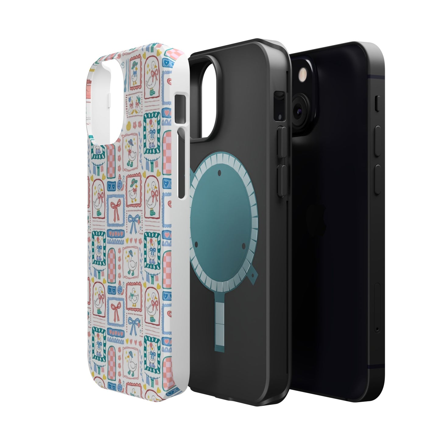 Floral Patchwork Magnetic Impact Phone Case