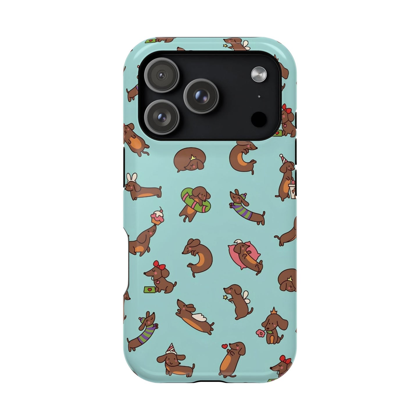 Dachshund Pattern Magnetic Impact Phone Case – Cute Wiener Dog Protective Cover