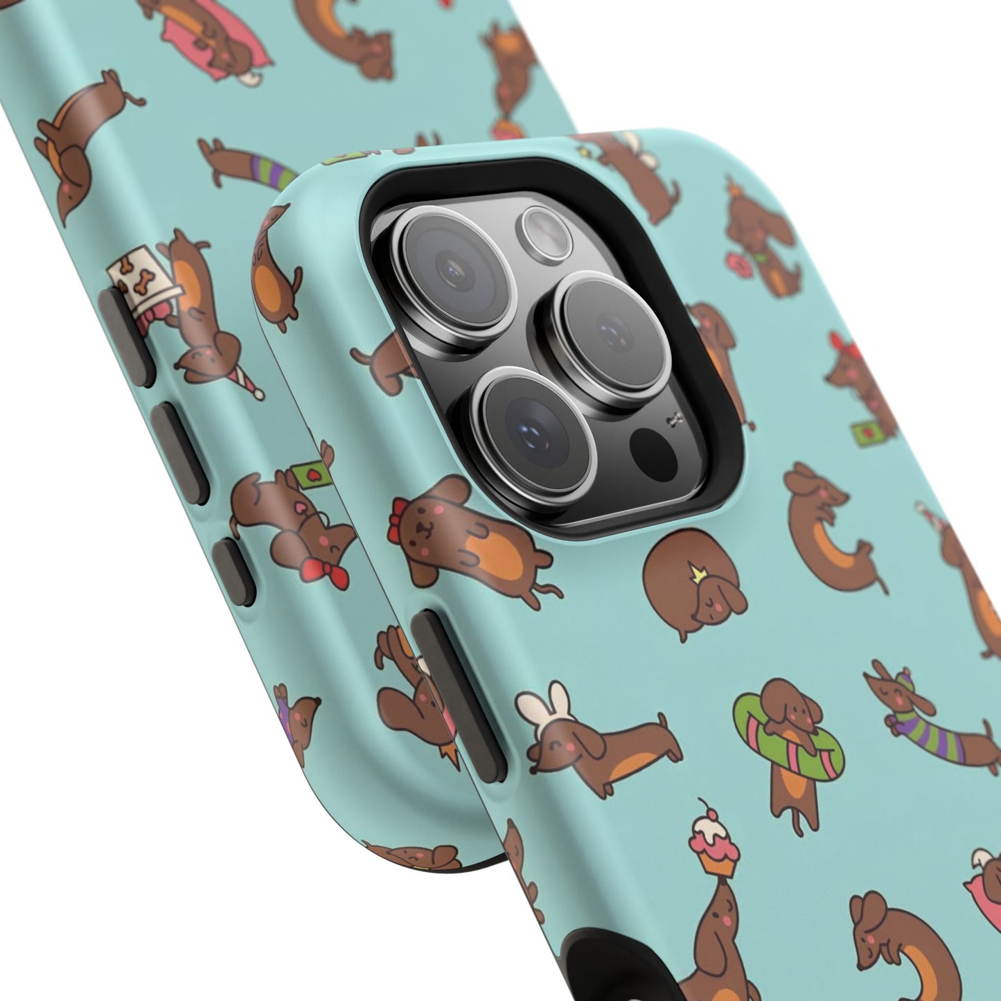 Dachshund Pattern Magnetic Impact Phone Case – Cute Wiener Dog Protective Cover