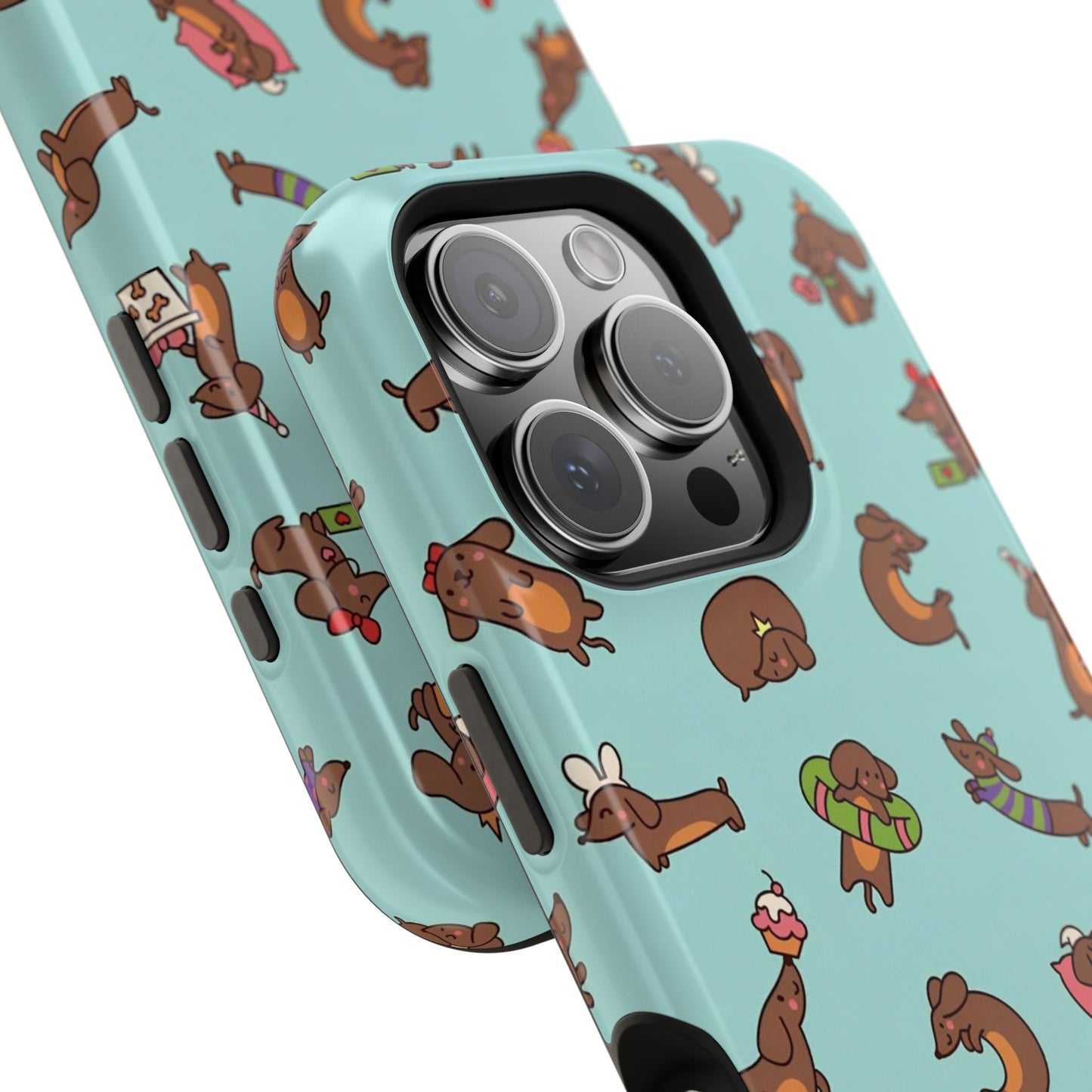 Dachshund Pattern Magnetic Impact Phone Case – Cute Wiener Dog Protective Cover