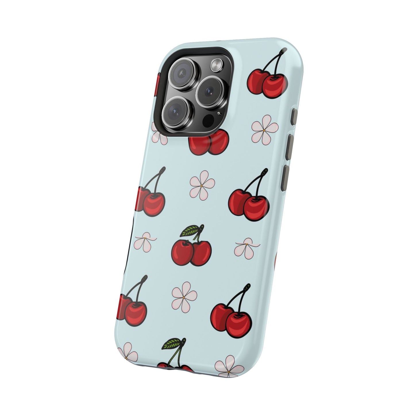 Cherry Pattern Magnetic Impact-Resistant Phone Case