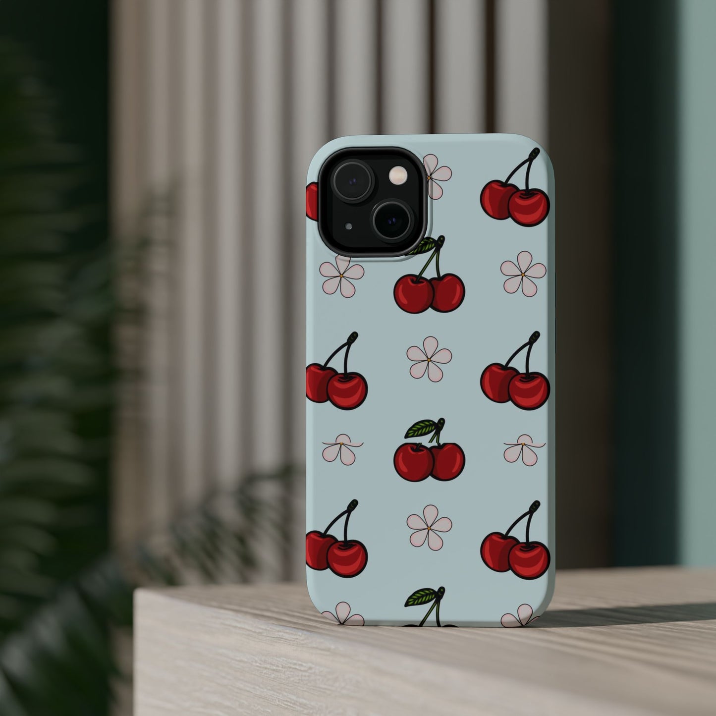 Cherry Pattern Magnetic Impact-Resistant Phone Case