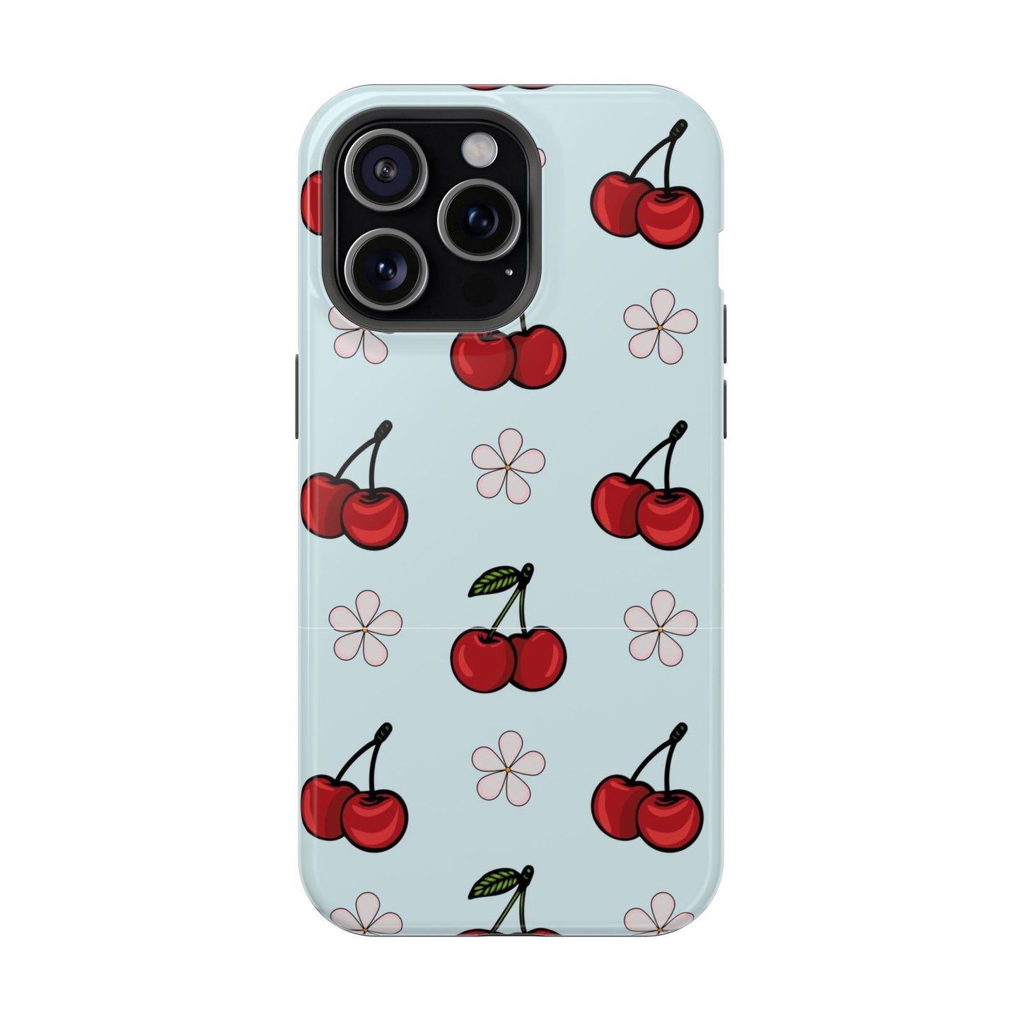Cherry Pattern Magnetic Impact-Resistant Phone Case
