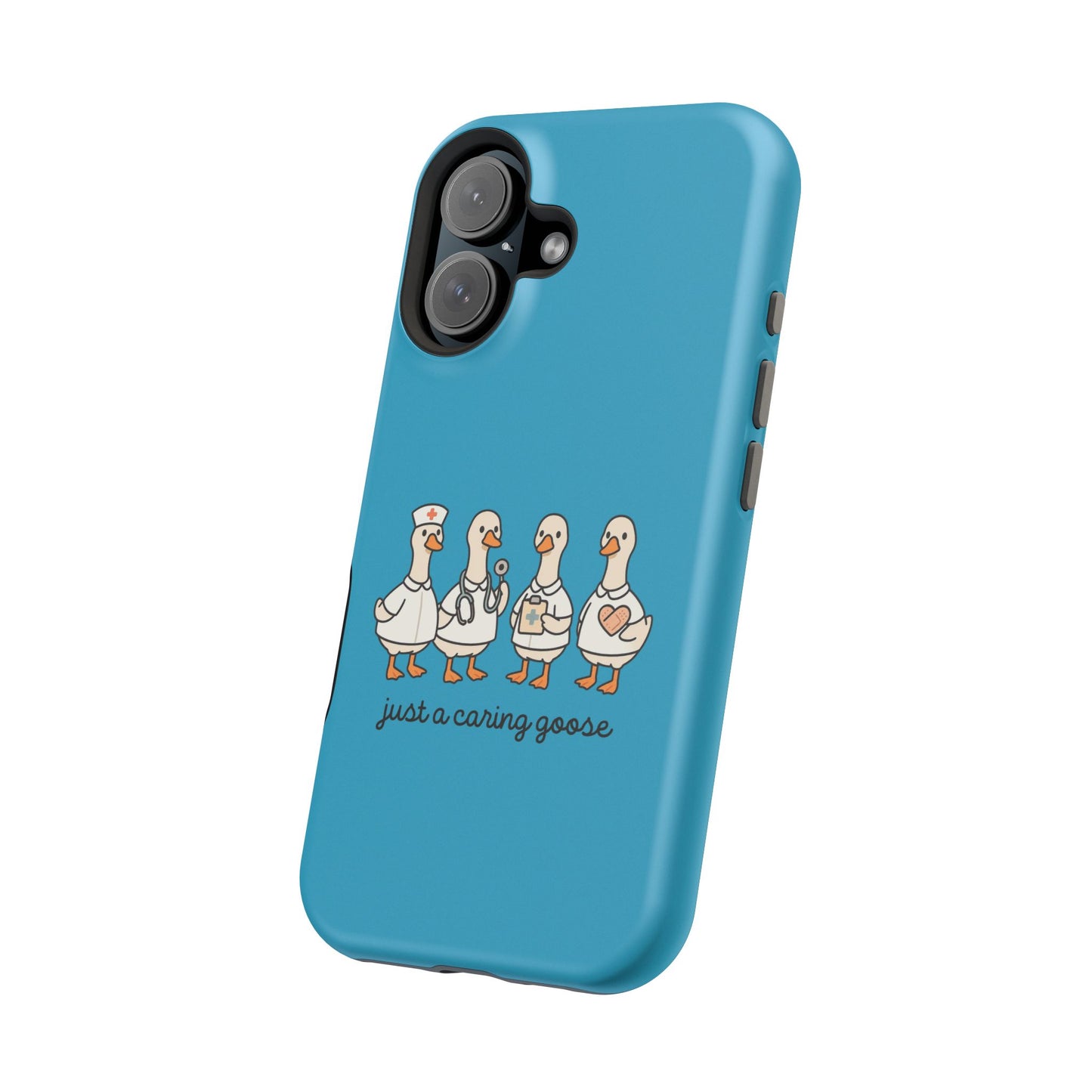 Cute Caring Geese Magnetic Impact Case — 'just a caring goose' Protective Phone Cover