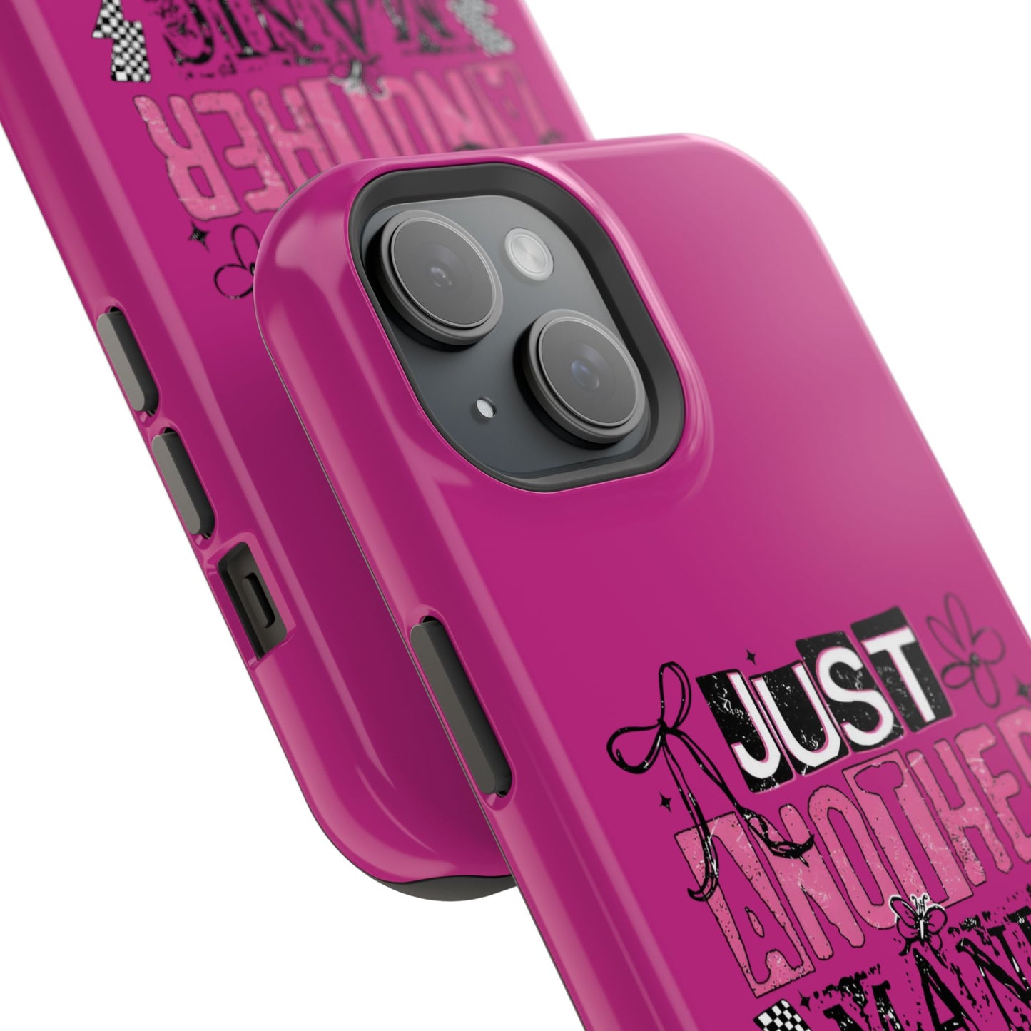 Phone Case — "Just Another Manic Mom-Day" Impact-Resistant Magnetic Case (Pink)