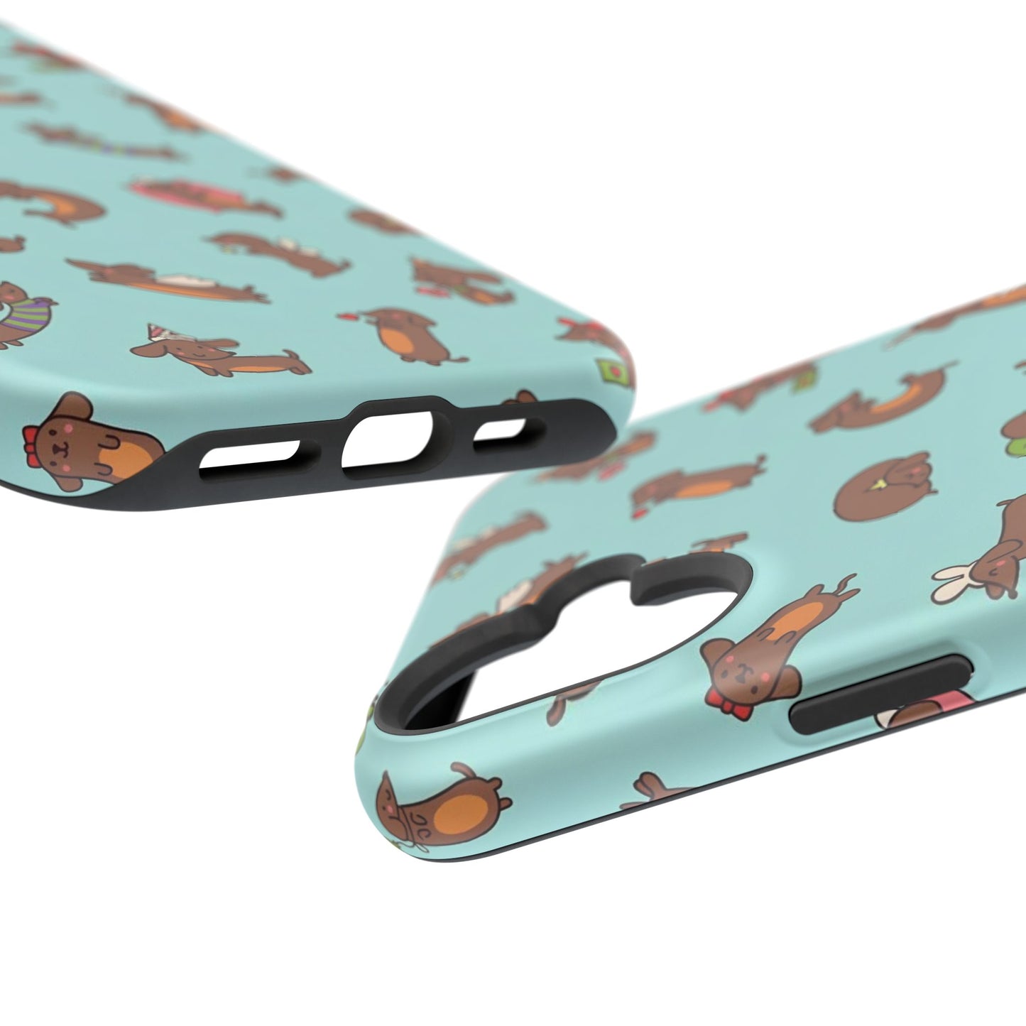 Dachshund Pattern Magnetic Impact Phone Case – Cute Wiener Dog Protective Cover
