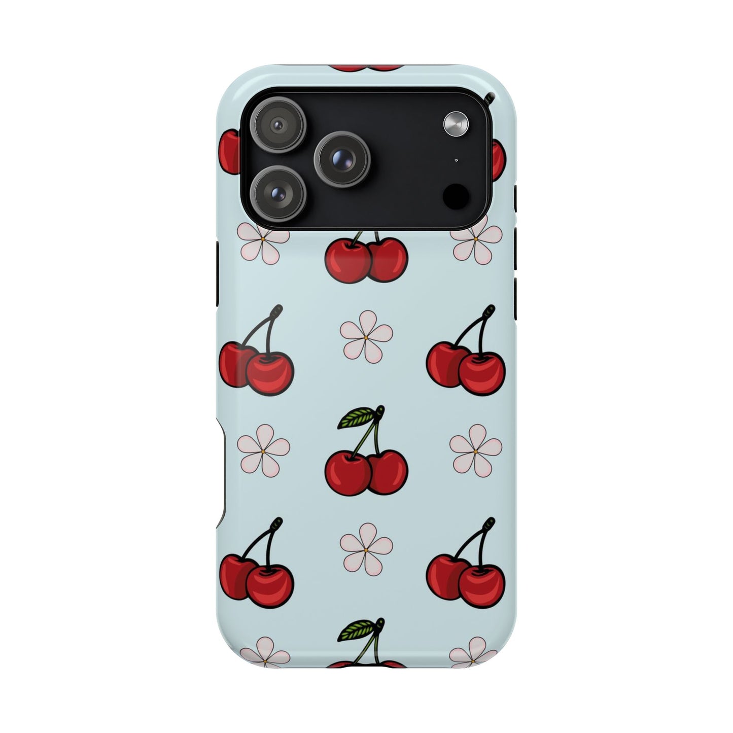 Cherry Pattern Magnetic Impact-Resistant Phone Case