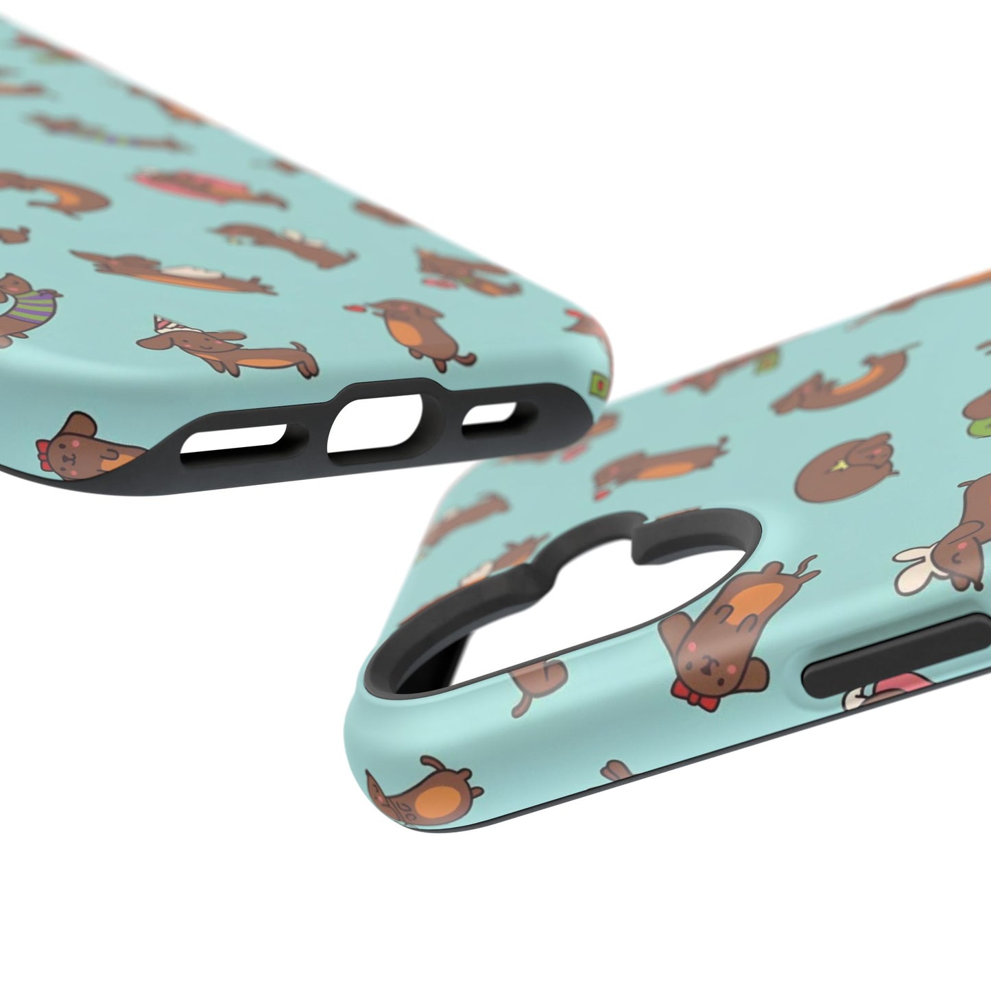 Dachshund Pattern Magnetic Impact Phone Case – Cute Wiener Dog Protective Cover