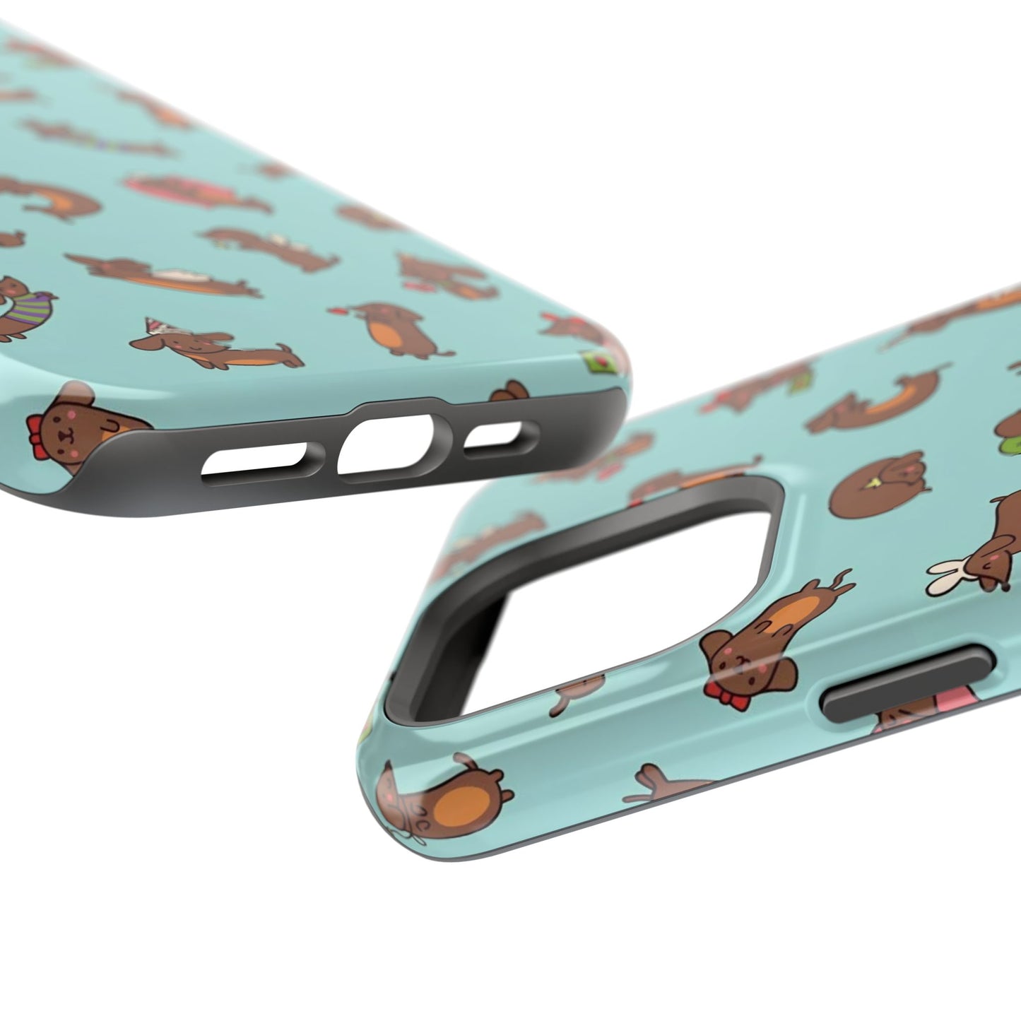 Dachshund Pattern Magnetic Impact Phone Case – Cute Wiener Dog Protective Cover