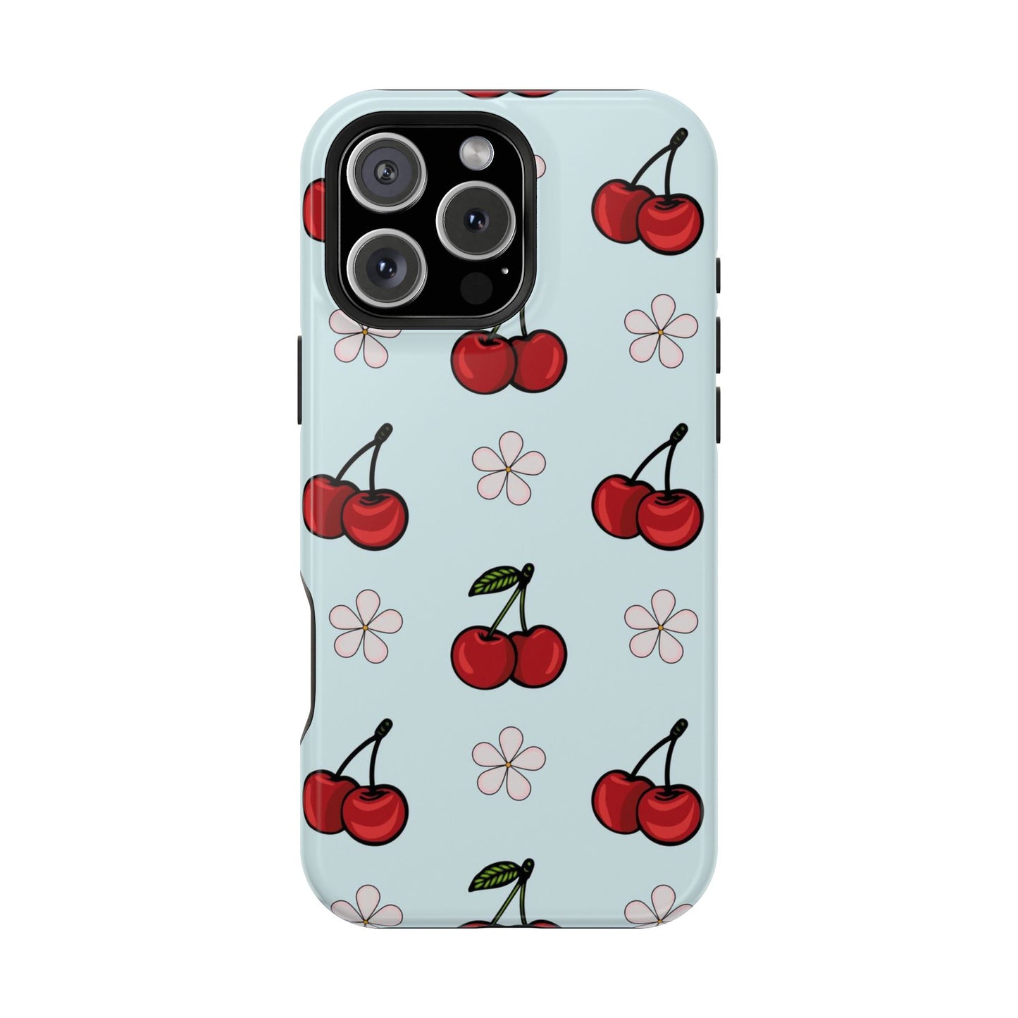 Cherry Pattern Magnetic Impact-Resistant Phone Case