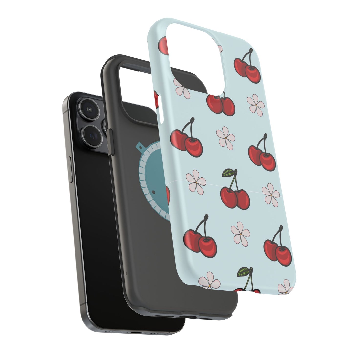 Cherry Pattern Magnetic Impact-Resistant Phone Case