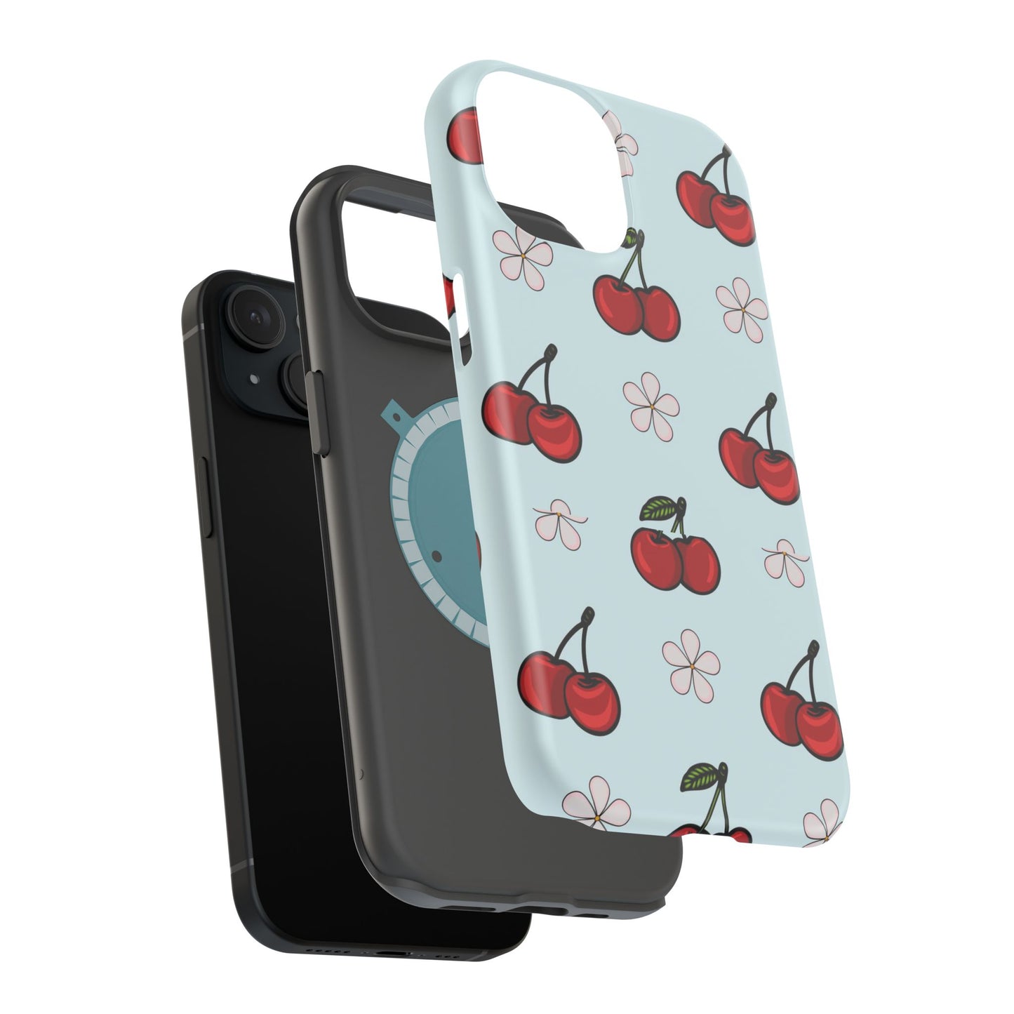 Cherry Pattern Magnetic Impact-Resistant Phone Case