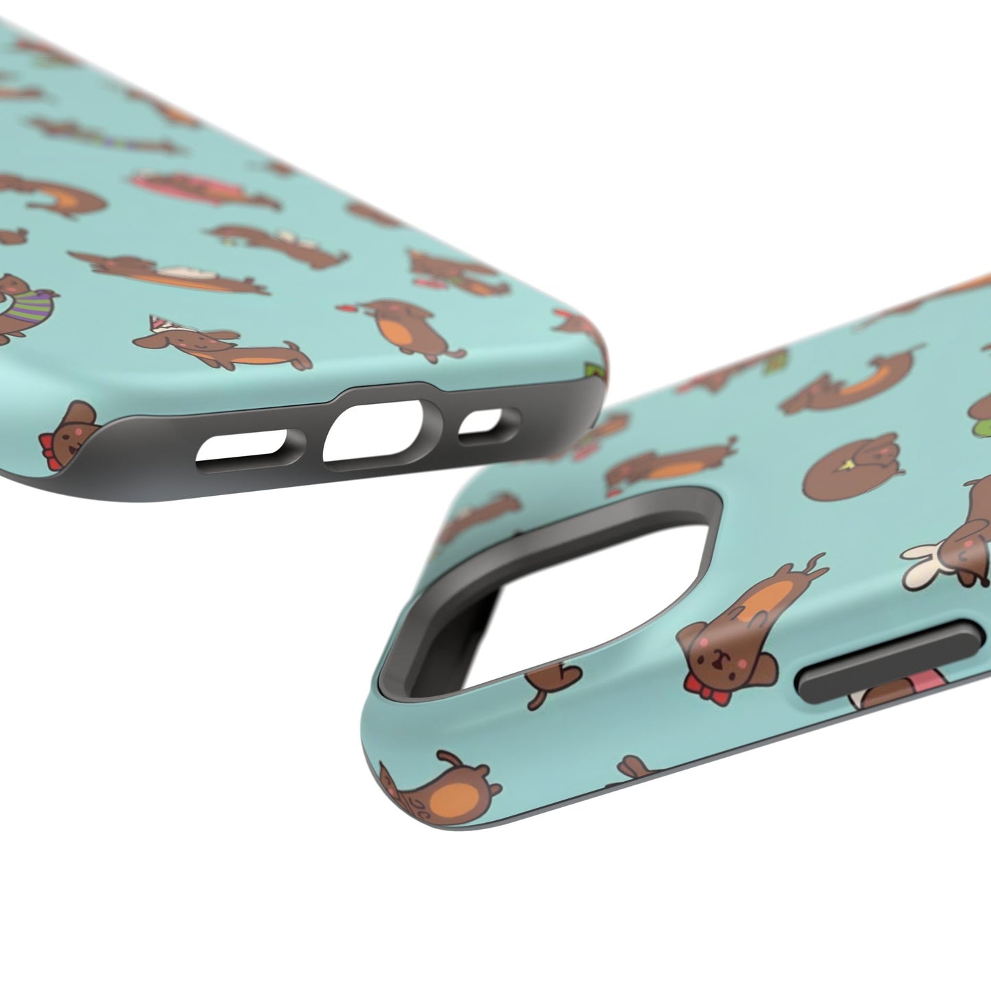 Dachshund Pattern Magnetic Impact Phone Case – Cute Wiener Dog Protective Cover