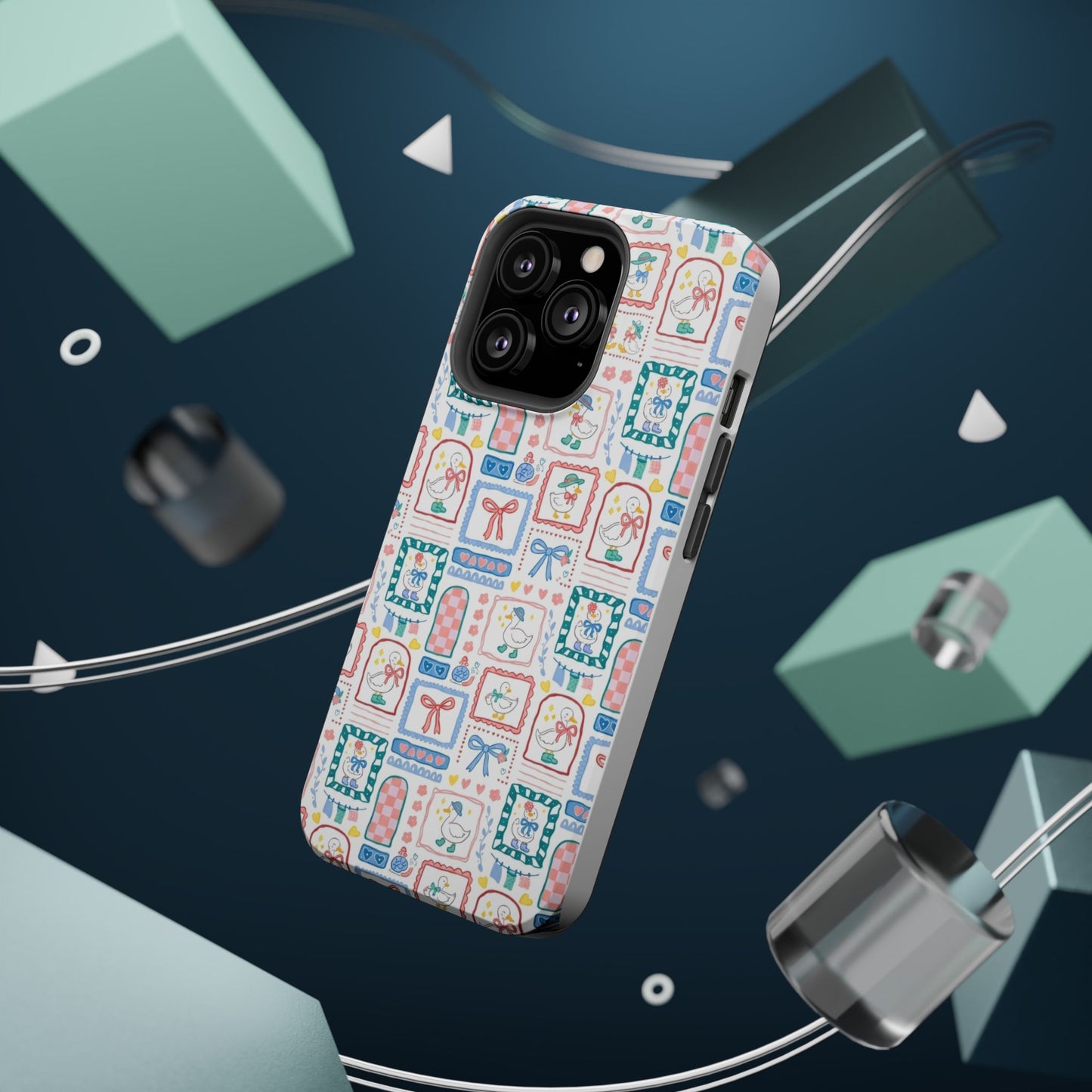 Floral Patchwork Magnetic Impact Phone Case