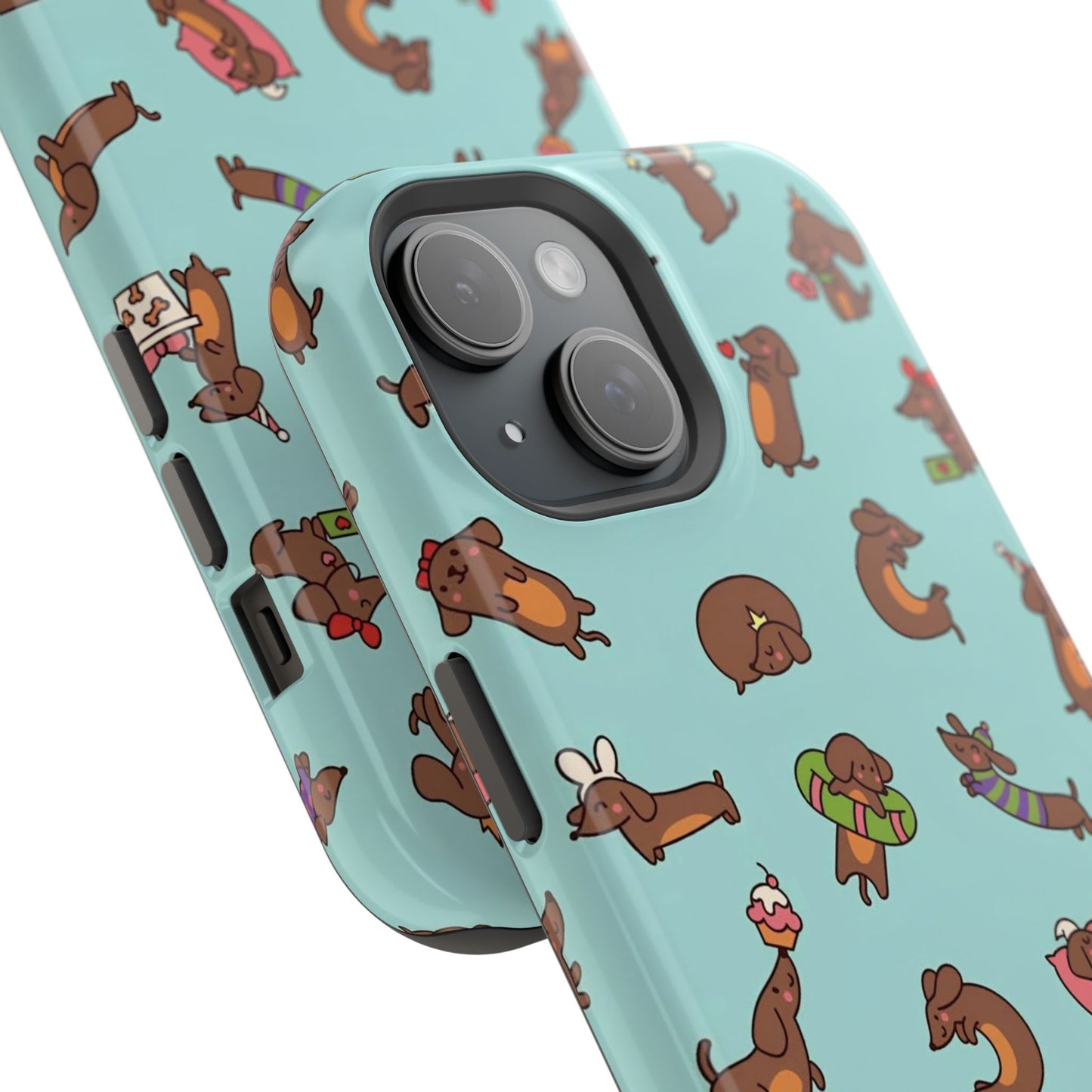 Dachshund Pattern Magnetic Impact Phone Case – Cute Wiener Dog Protective Cover