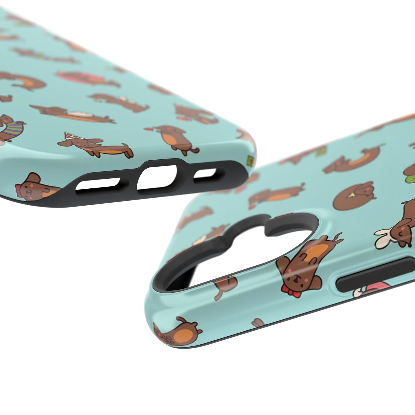 Dachshund Pattern Magnetic Impact Phone Case – Cute Wiener Dog Protective Cover