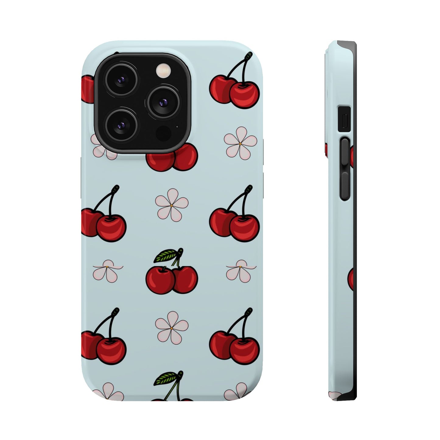 Cherry Pattern Magnetic Impact-Resistant Phone Case