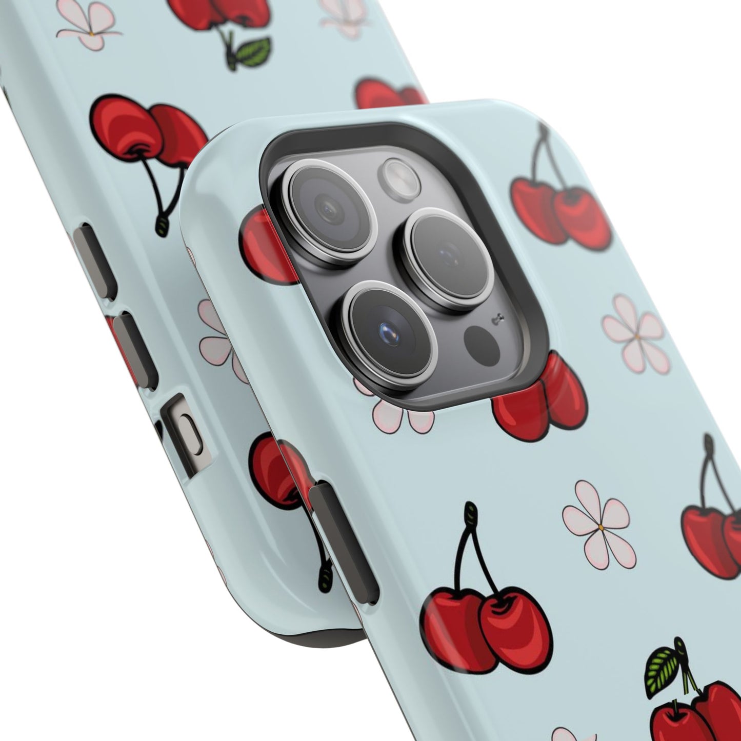 Cherry Pattern Magnetic Impact-Resistant Phone Case