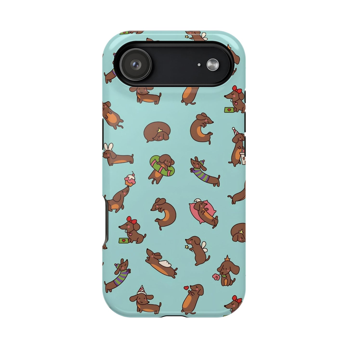 Dachshund Pattern Magnetic Impact Phone Case – Cute Wiener Dog Protective Cover