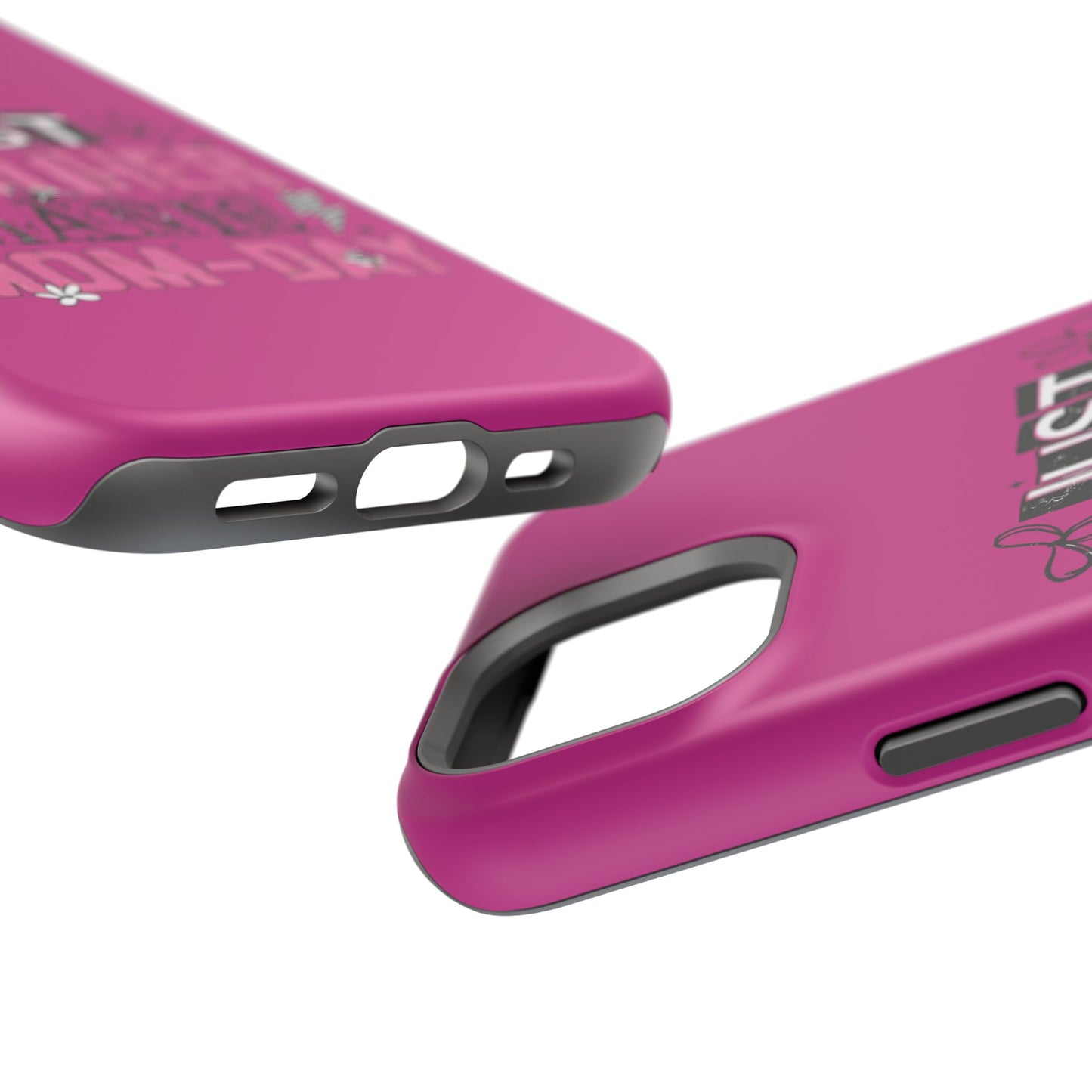 Phone Case — "Just Another Manic Mom-Day" Impact-Resistant Magnetic Case (Pink)