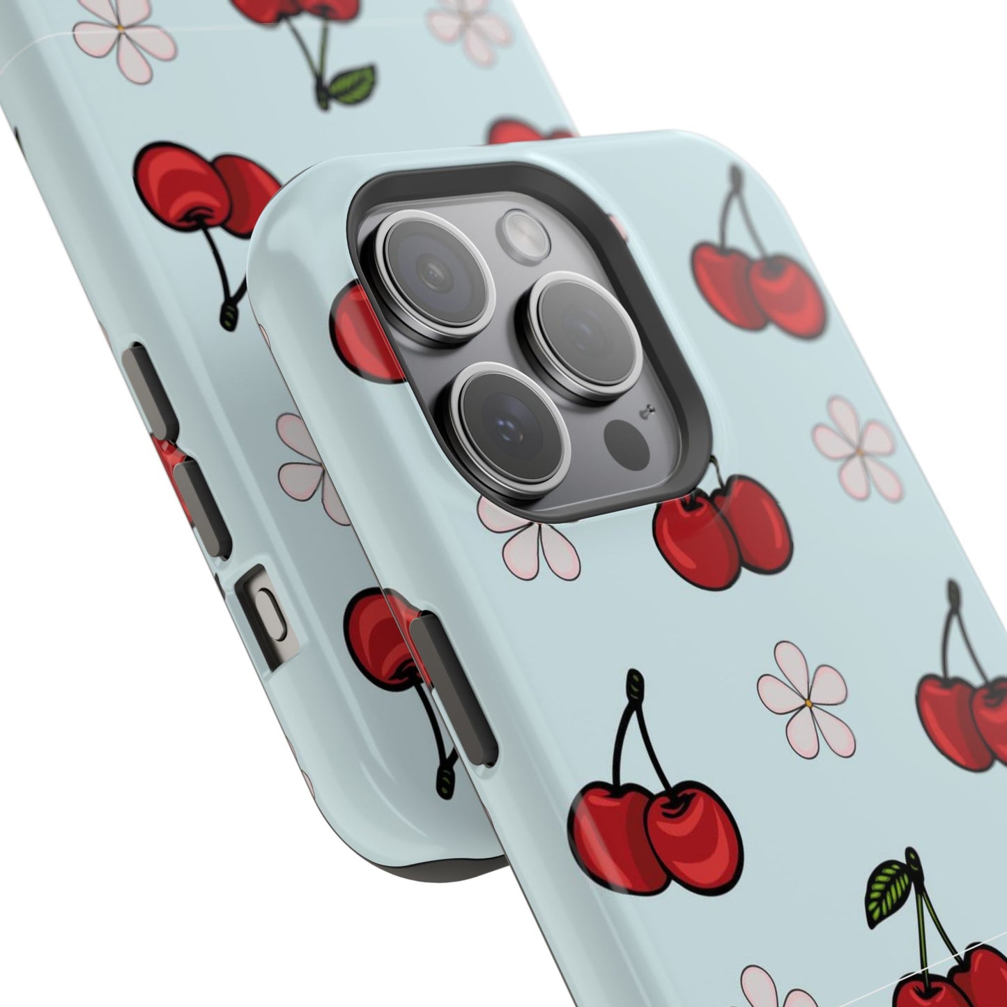Cherry Pattern Magnetic Impact-Resistant Phone Case