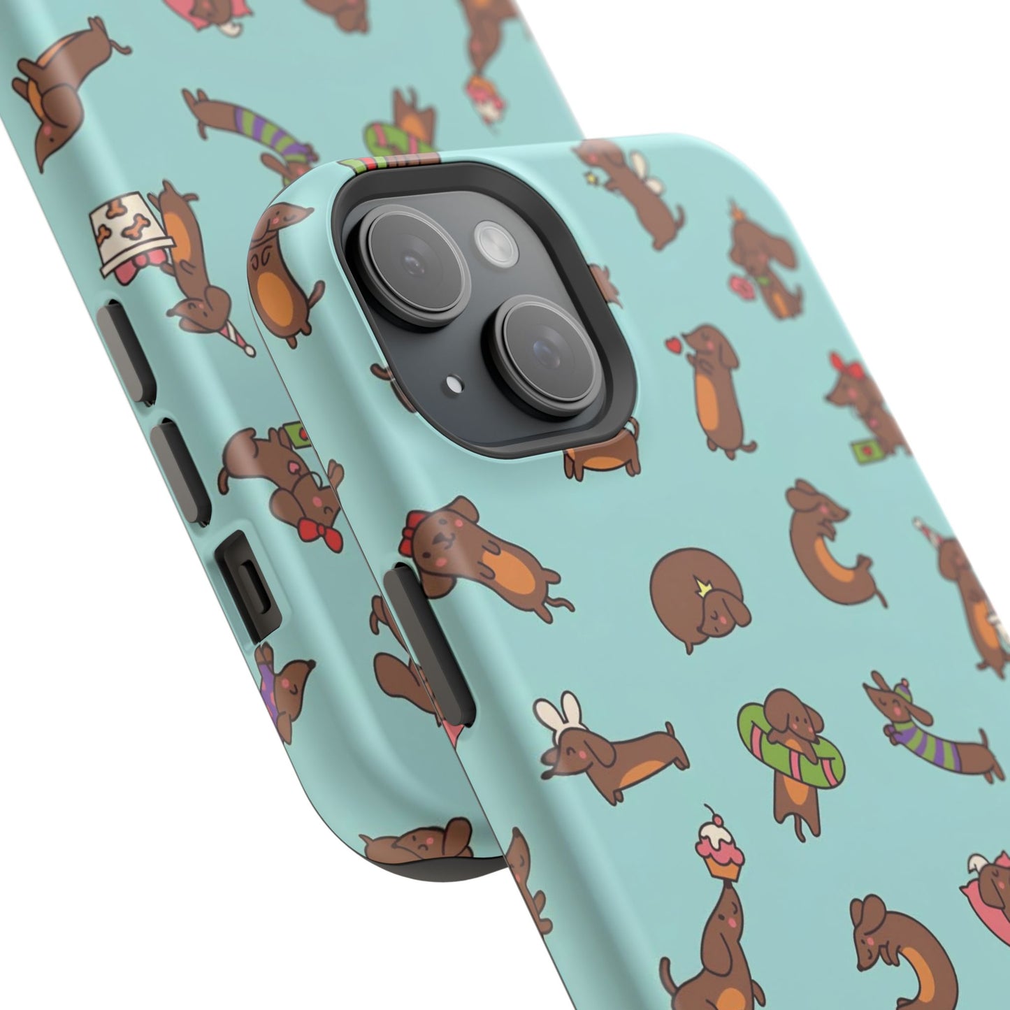 Dachshund Pattern Magnetic Impact Phone Case – Cute Wiener Dog Protective Cover