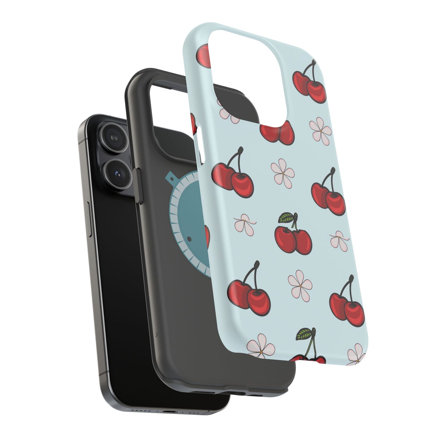 Cherry Pattern Magnetic Impact-Resistant Phone Case