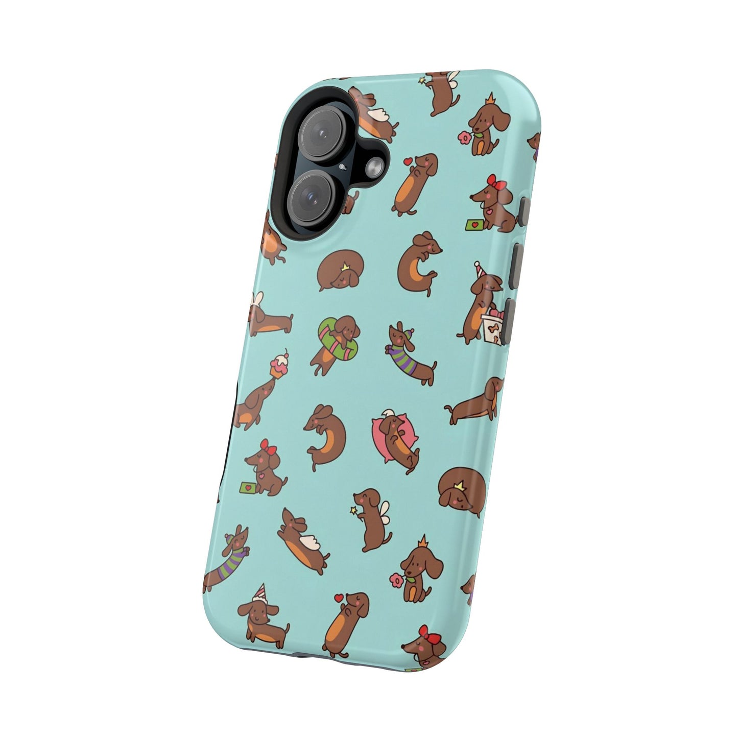 Dachshund Pattern Magnetic Impact Phone Case – Cute Wiener Dog Protective Cover