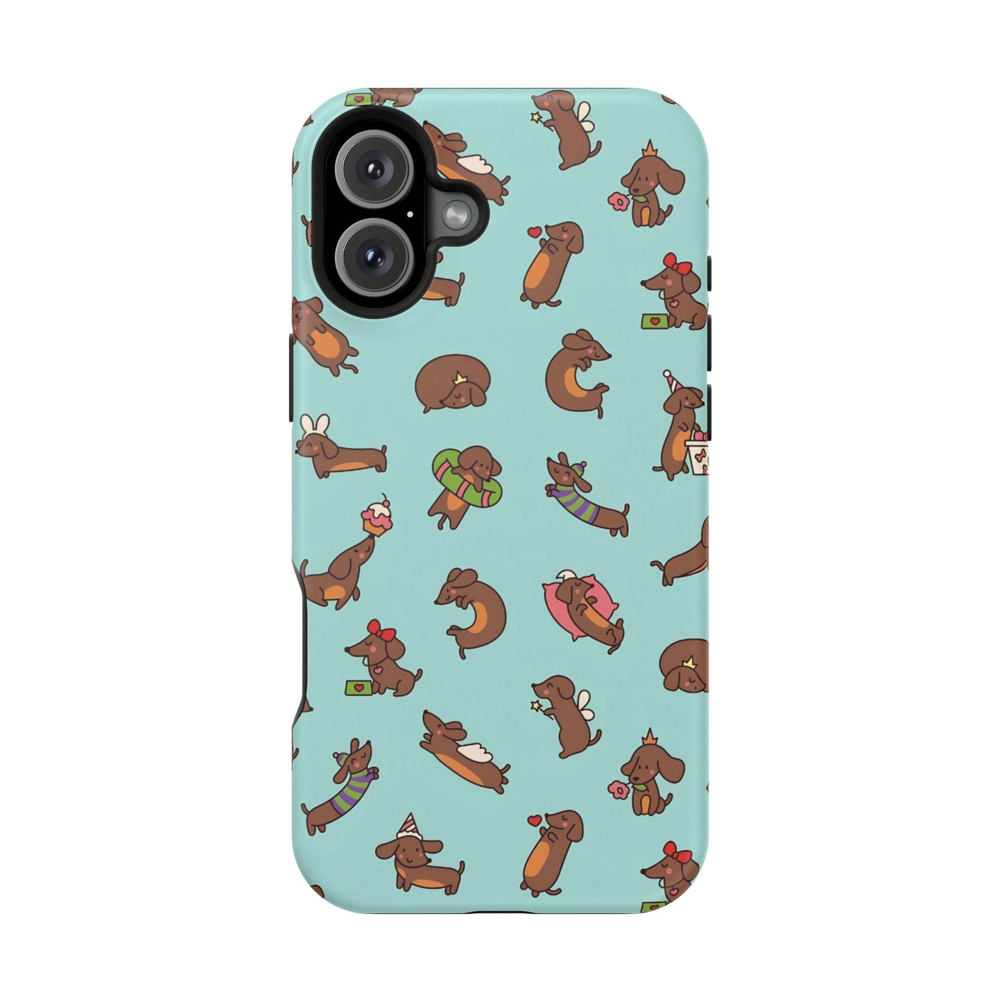 Dachshund Pattern Magnetic Impact Phone Case – Cute Wiener Dog Protective Cover
