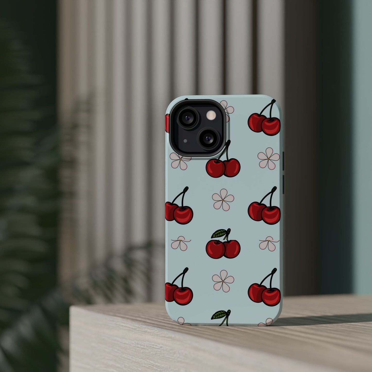 Cherry Pattern Magnetic Impact-Resistant Phone Case
